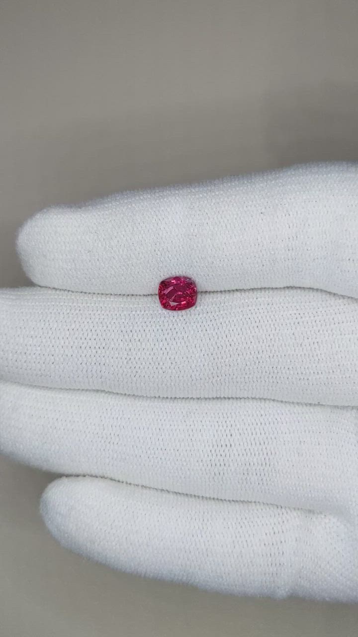1.07 Ct. Reddish Pink Sapphire from Thailand Size Video
