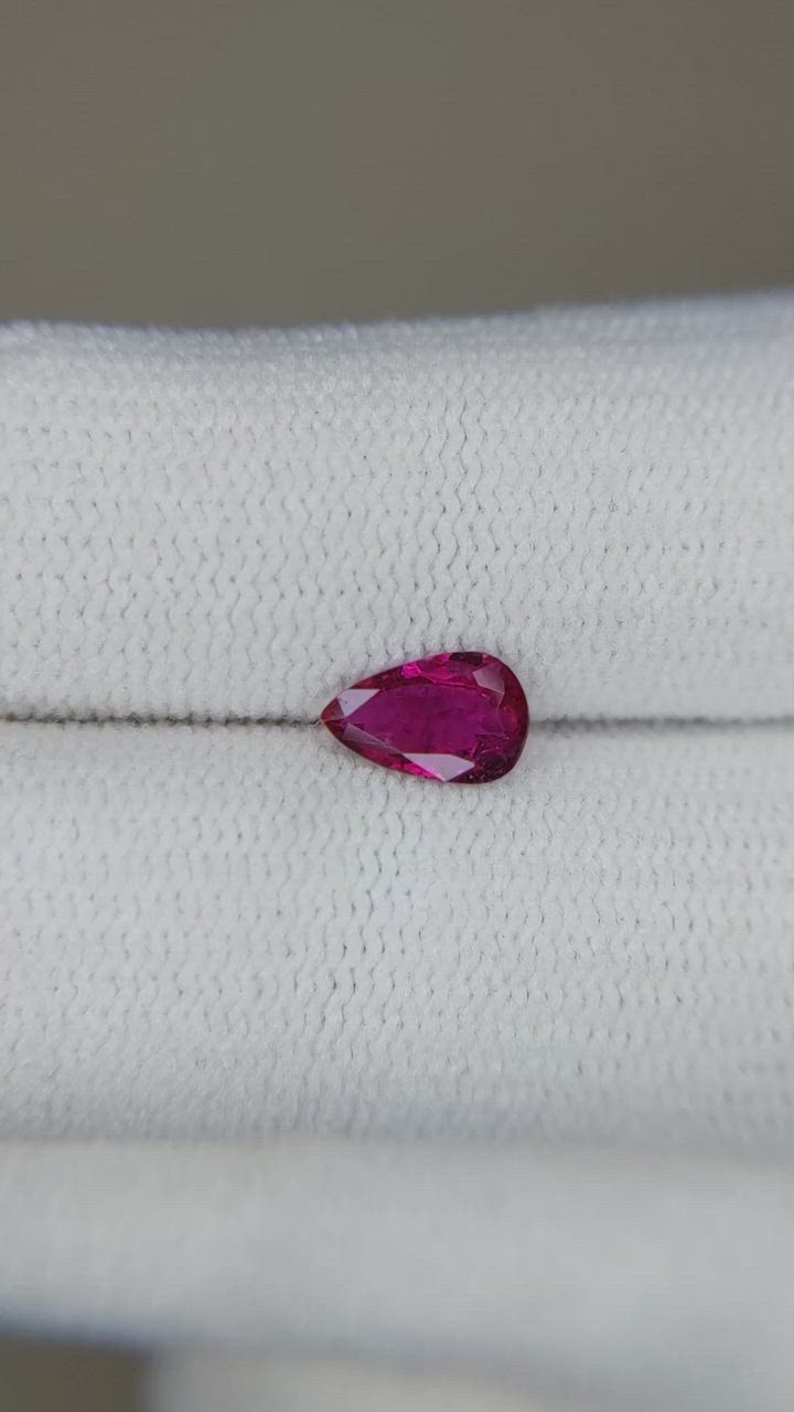 0.53 Ct. Purplish Pink Sapphire from Thailand Size Video