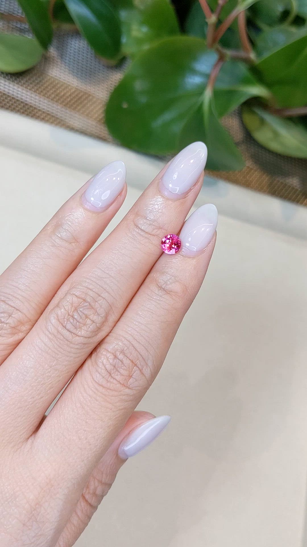 0.77 Ct. Pink Sapphire from Mozambique Size Video