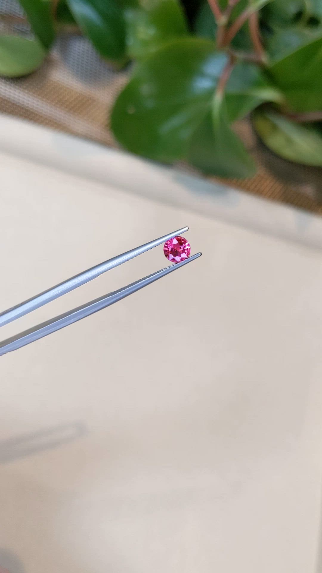 0.77 Ct. Pink Sapphire from Mozambique Size Video