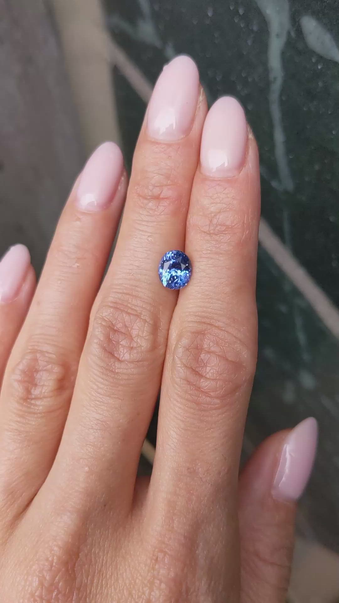 1.75 Ct. Blue Sapphire from Ceylon (Sri Lanka) Size Video