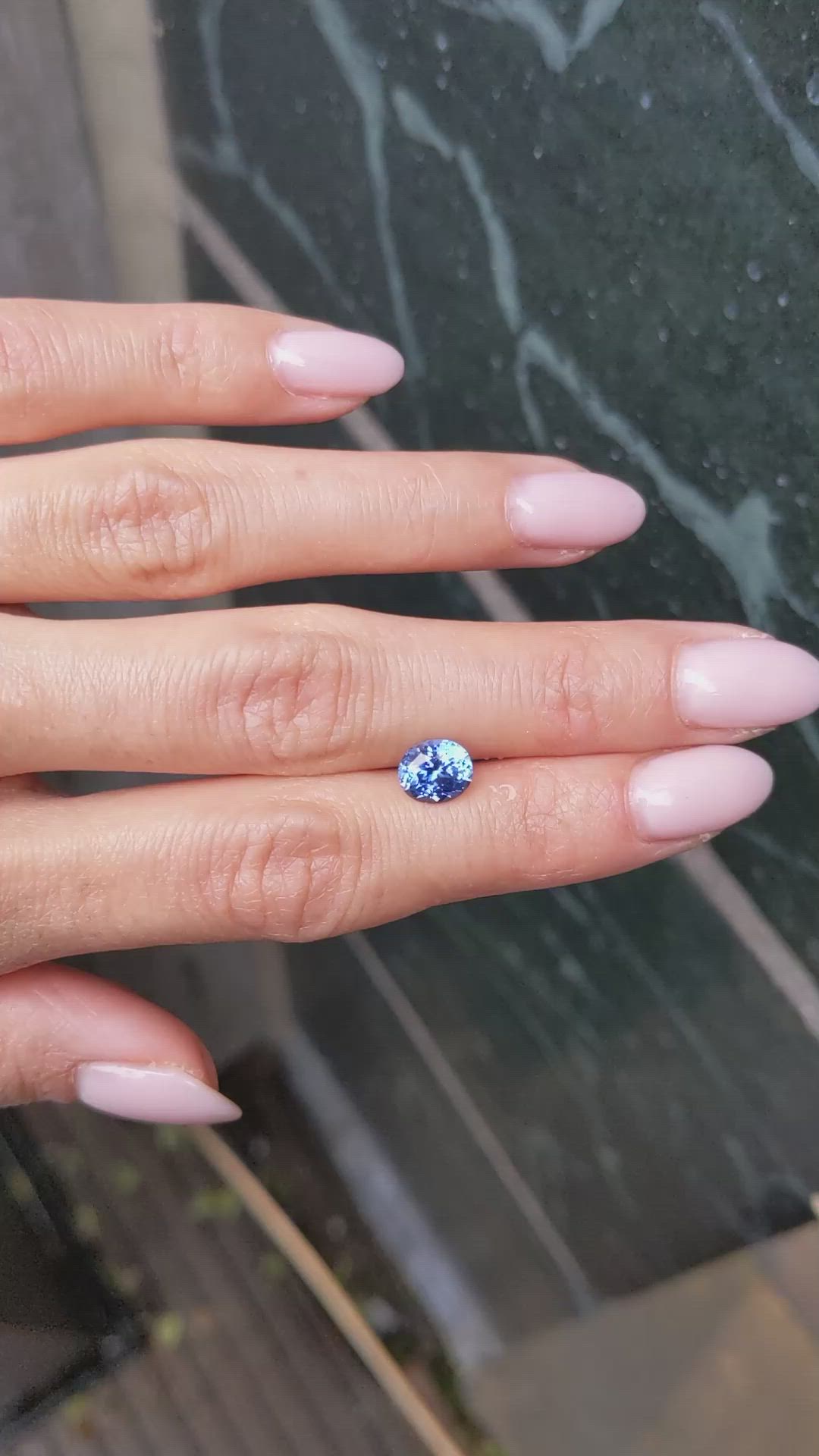 1.75 Ct. Blue Sapphire from Ceylon (Sri Lanka) Size Video