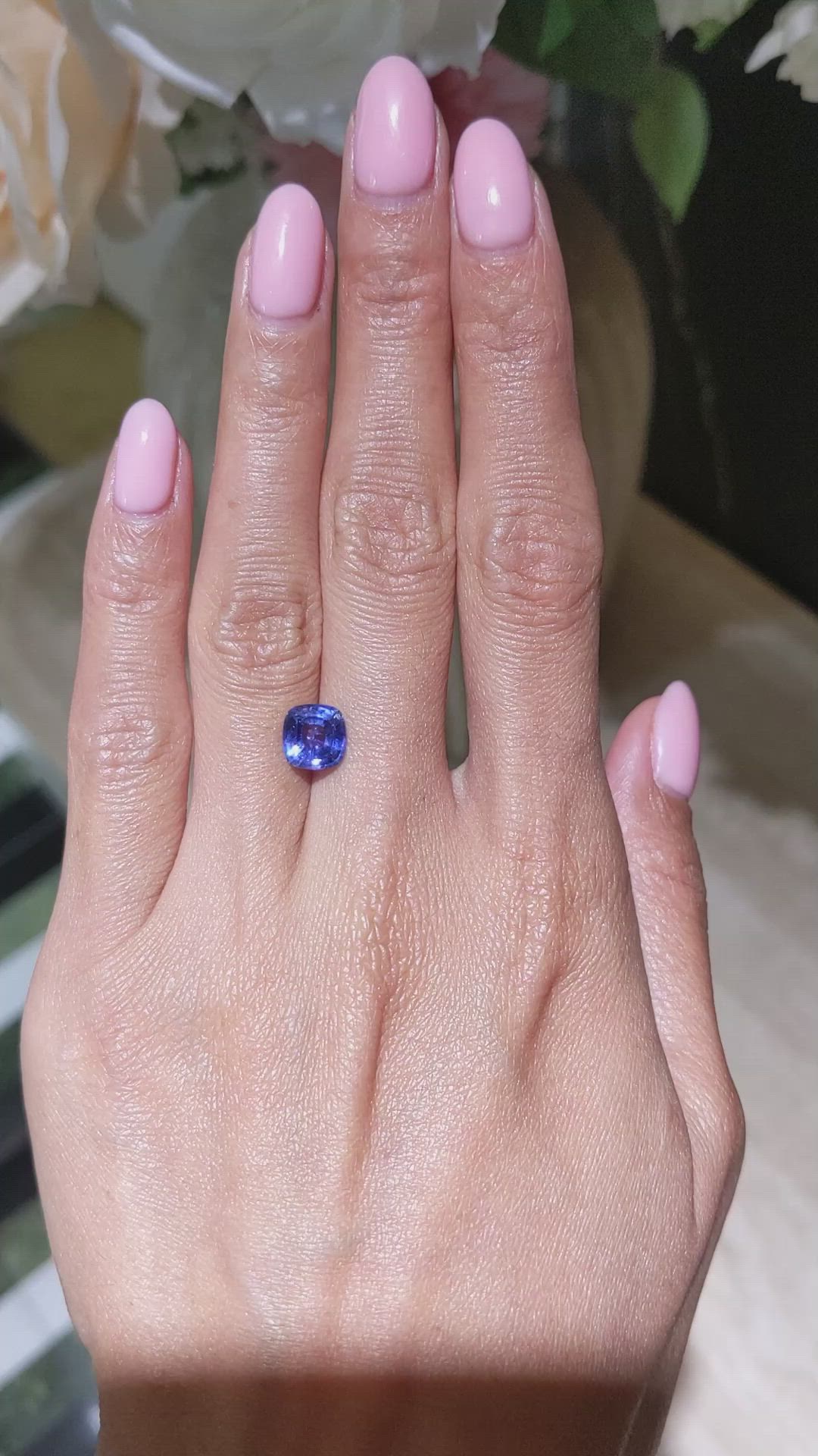 2.30 Ct. Blue Sapphire from Ceylon (Sri Lanka) Size Video