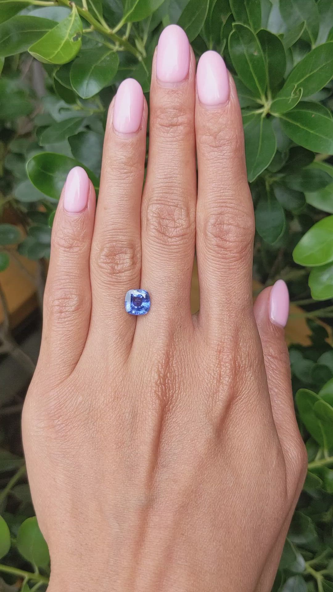 2.30 Ct. Blue Sapphire from Ceylon (Sri Lanka) Size Video