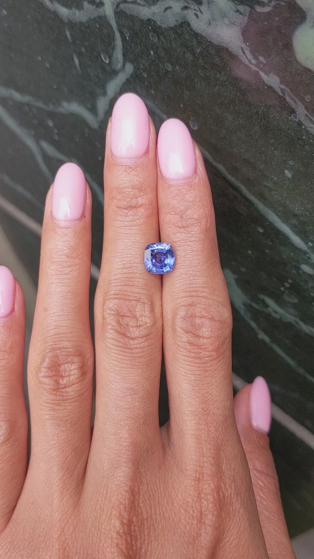 2.30 Ct. Blue Sapphire from Ceylon (Sri Lanka) Size Video