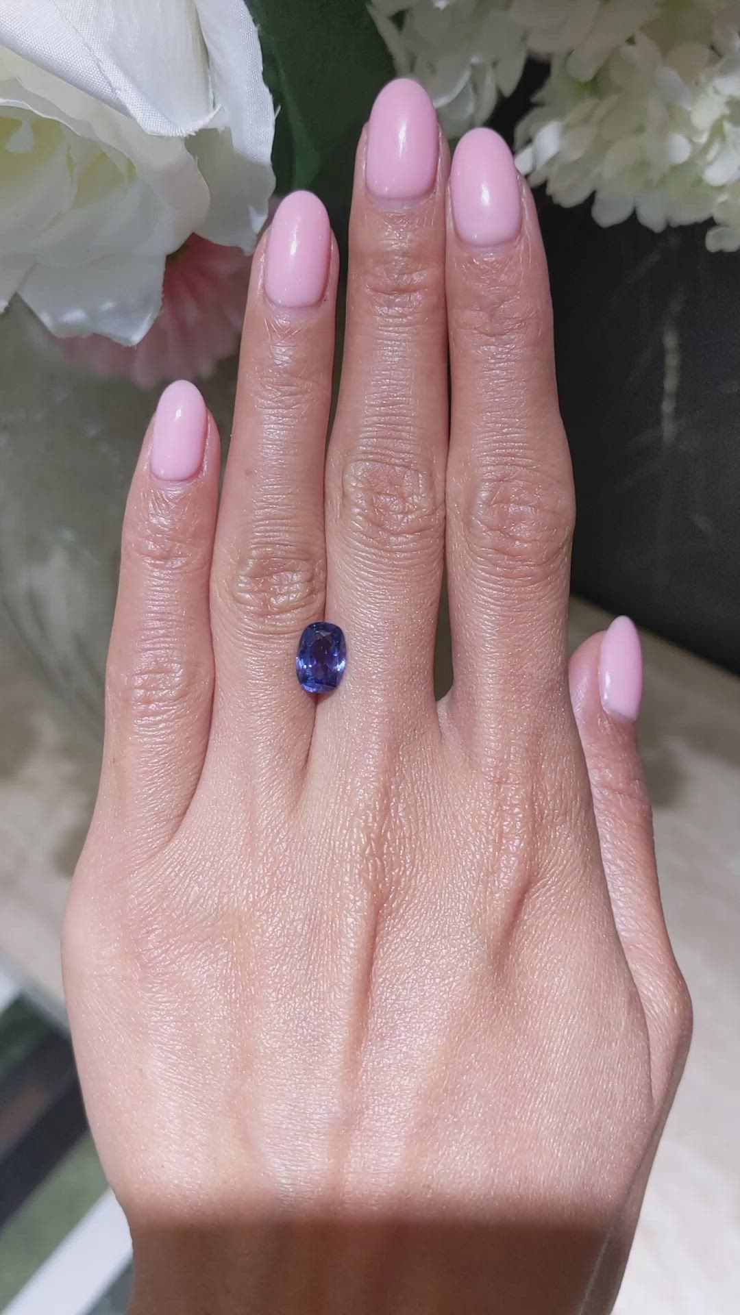 2.56 Ct. Blue Sapphire from Ceylon (Sri Lanka) Size Video