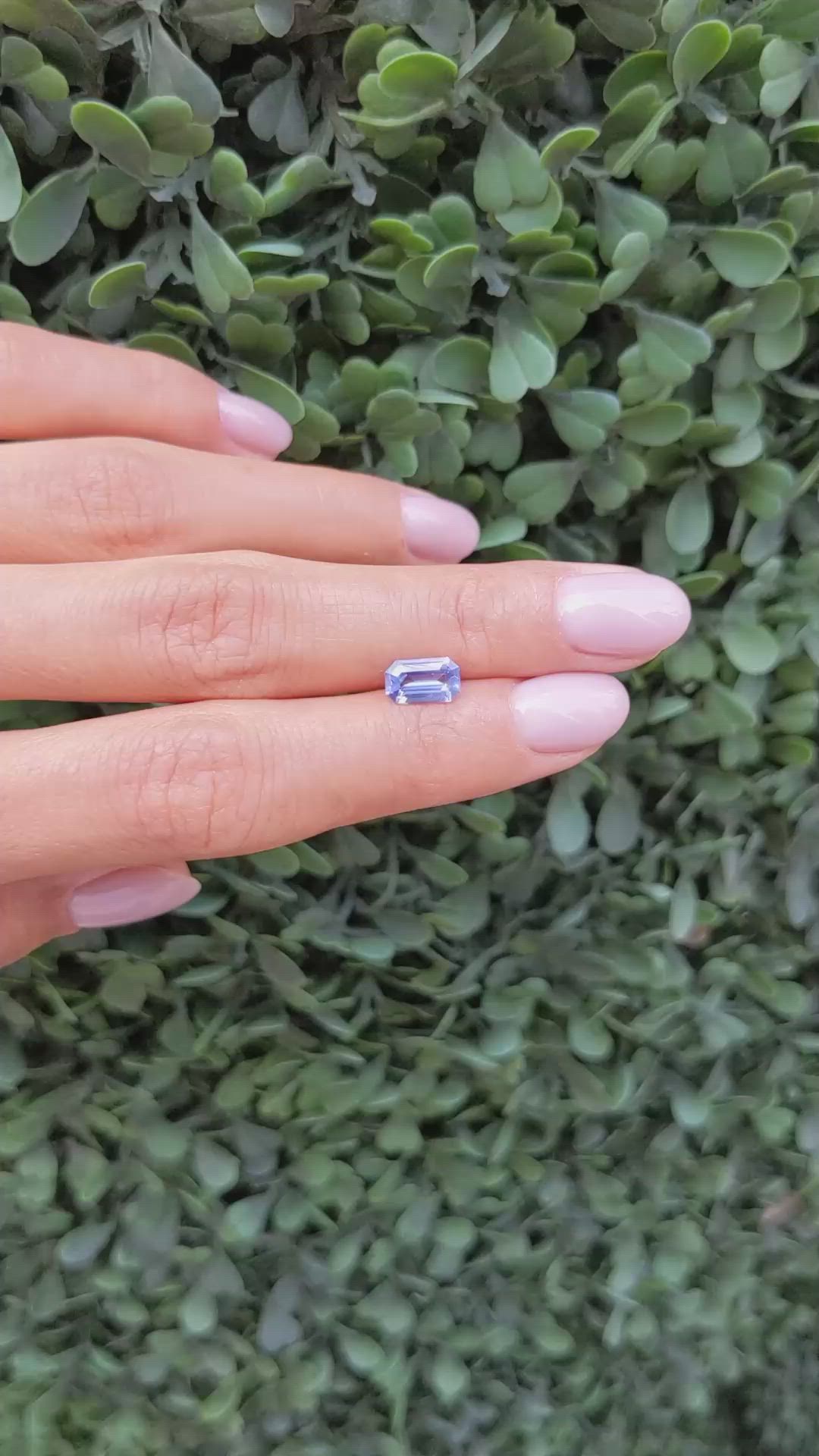 1.18 Ct. Blue Sapphire from Ceylon (Sri Lanka) Size Video