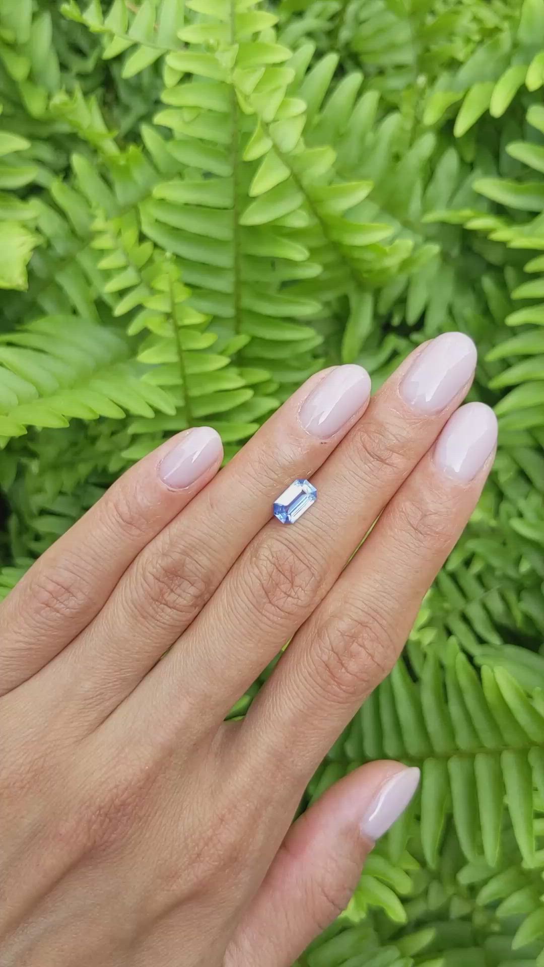 1.18 Ct. Blue Sapphire from Ceylon (Sri Lanka) Size Video