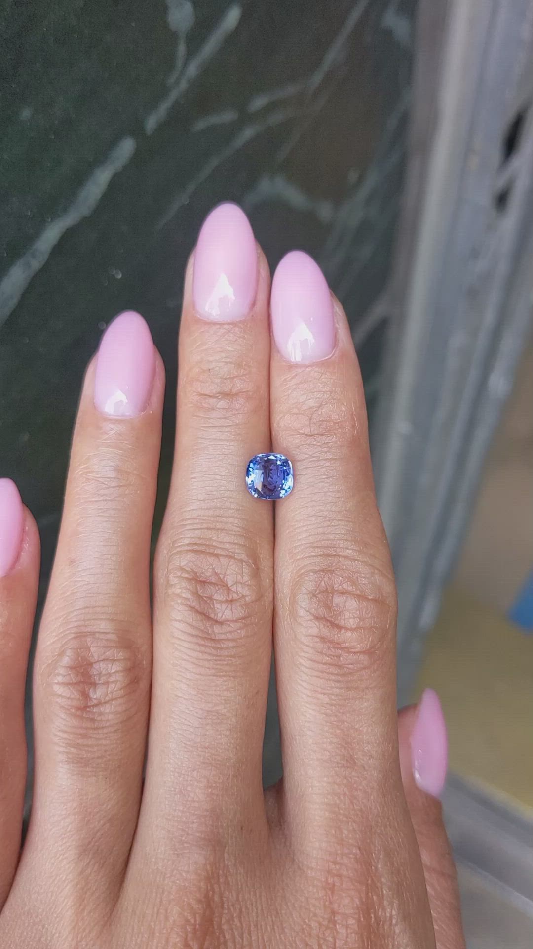 2.01 Ct. Blue Sapphire from Ceylon (Sri Lanka) Size Video