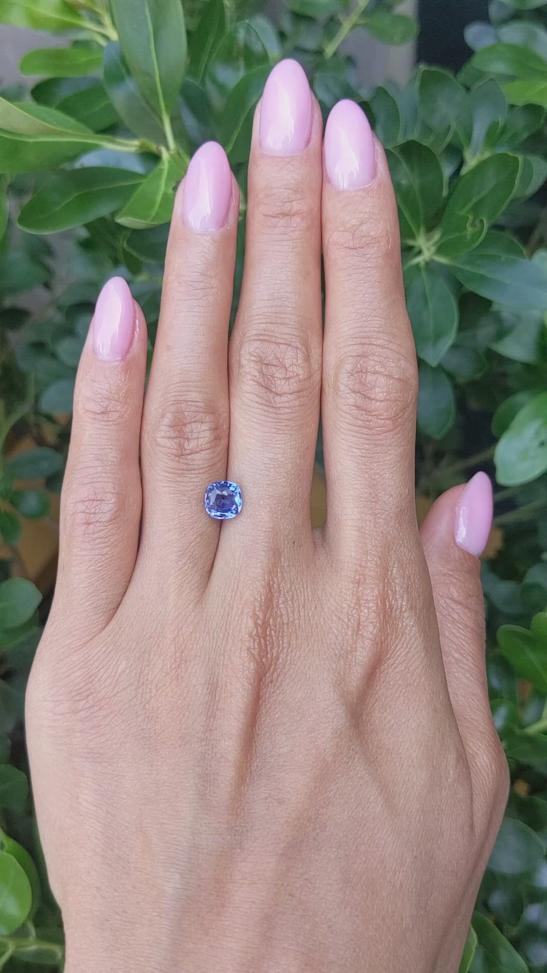 2.01 Ct. Blue Sapphire from Ceylon (Sri Lanka) Size Video
