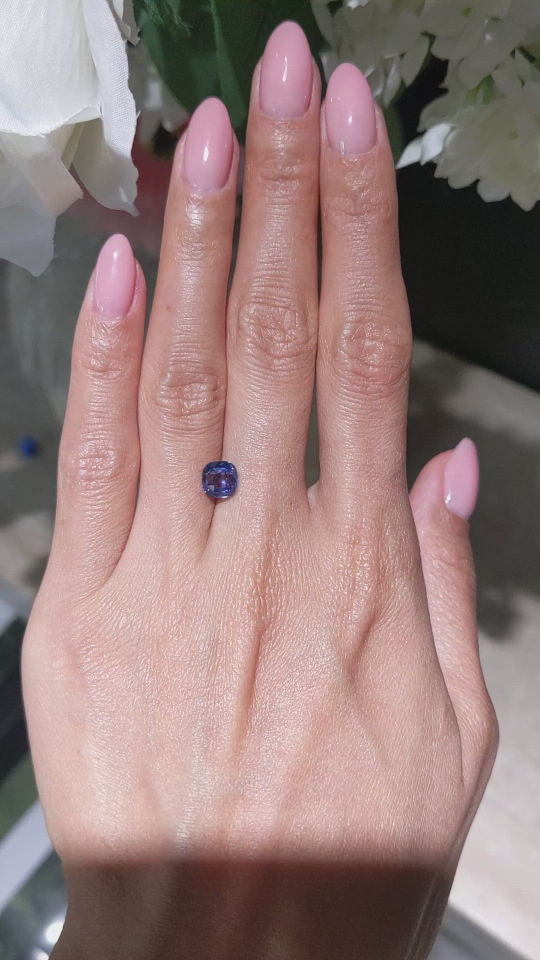 2.01 Ct. Blue Sapphire from Ceylon (Sri Lanka) Size Video