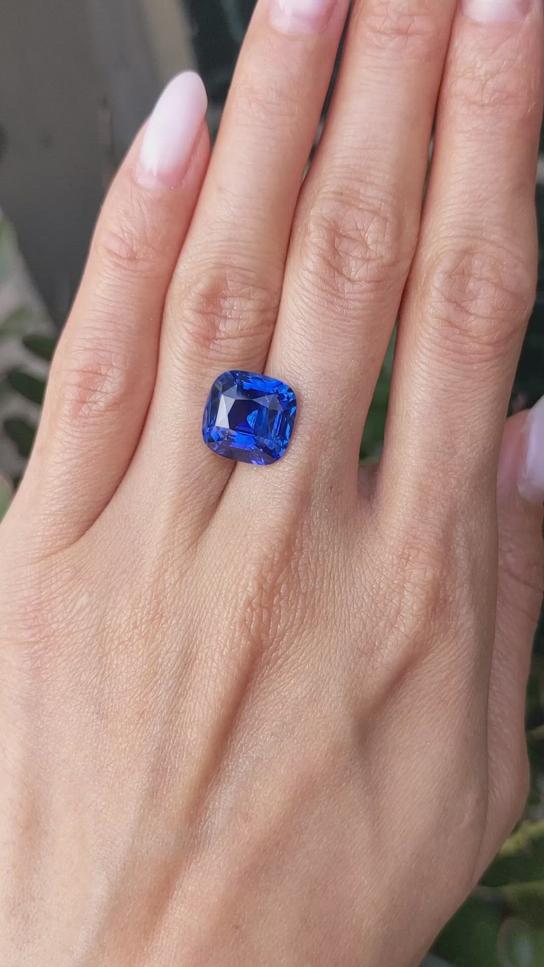 8.27 Ct. Blue Sapphire from Madagascar Size Video