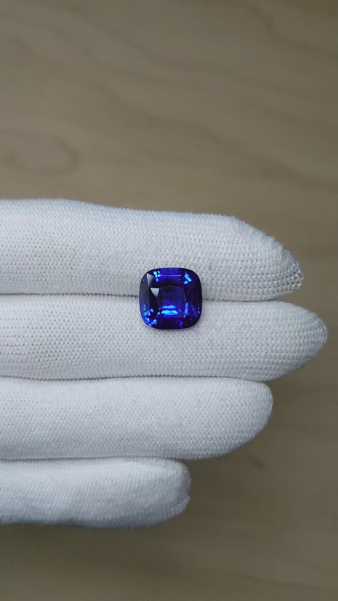 8.27 Ct. Blue Sapphire from Madagascar Size Video