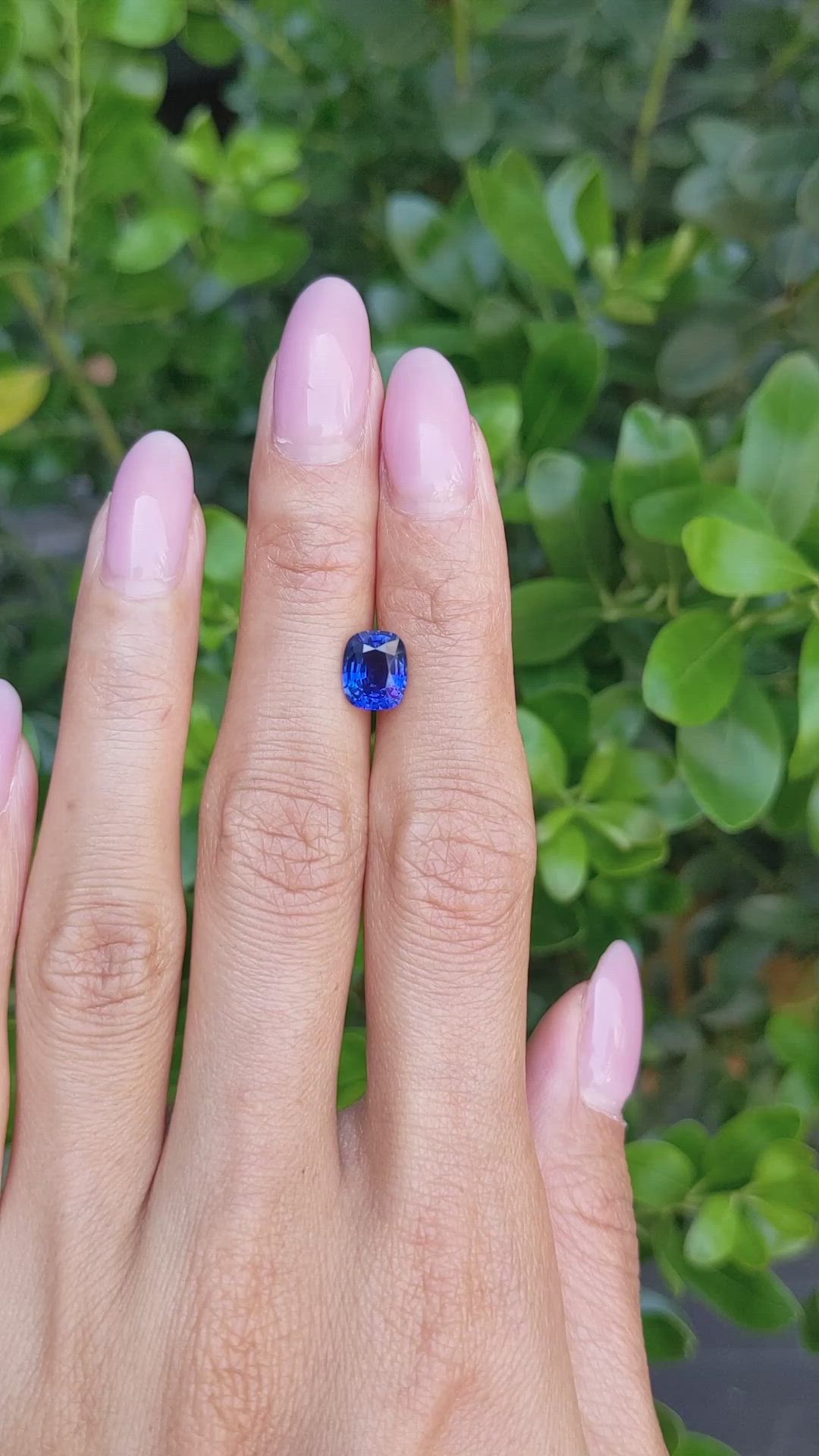 1.93 Ct. Blue Sapphire from Ceylon (Sri Lanka) Size Video