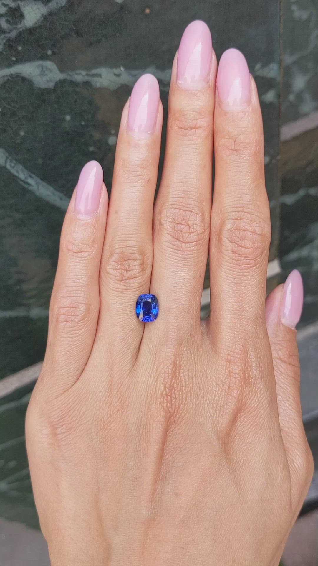 1.93 Ct. Blue Sapphire from Ceylon (Sri Lanka) Size Video