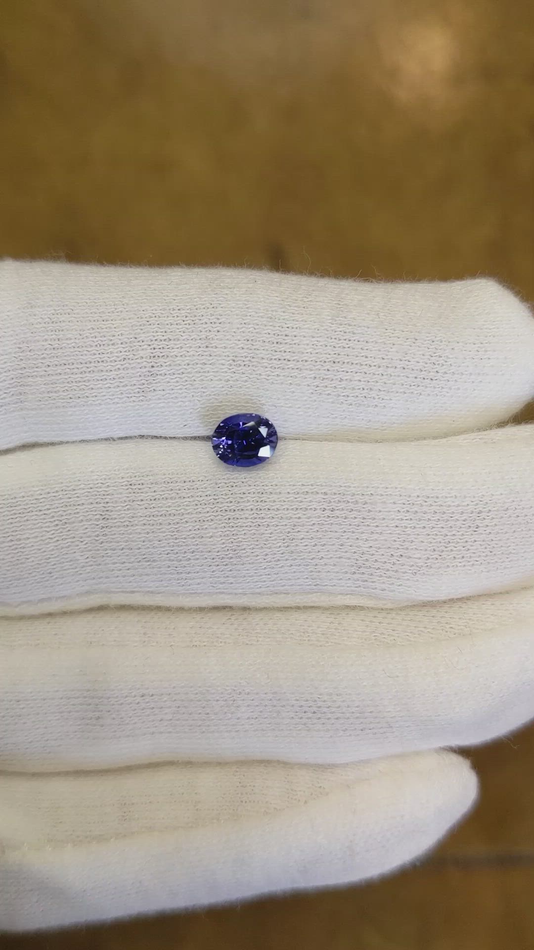 1.11 Ct. Blue Sapphire from Ceylon (Sri Lanka) Size Video