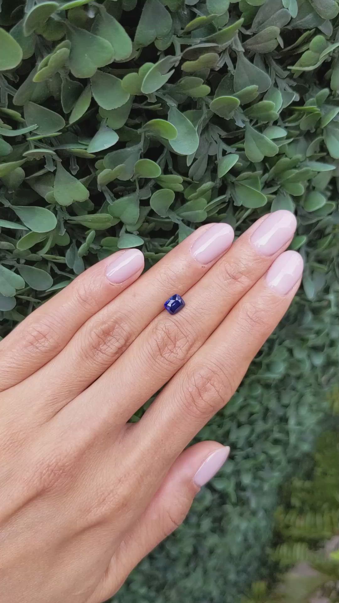 1.32 Ct. Blue Sapphire from Ceylon (Sri Lanka) Size Video