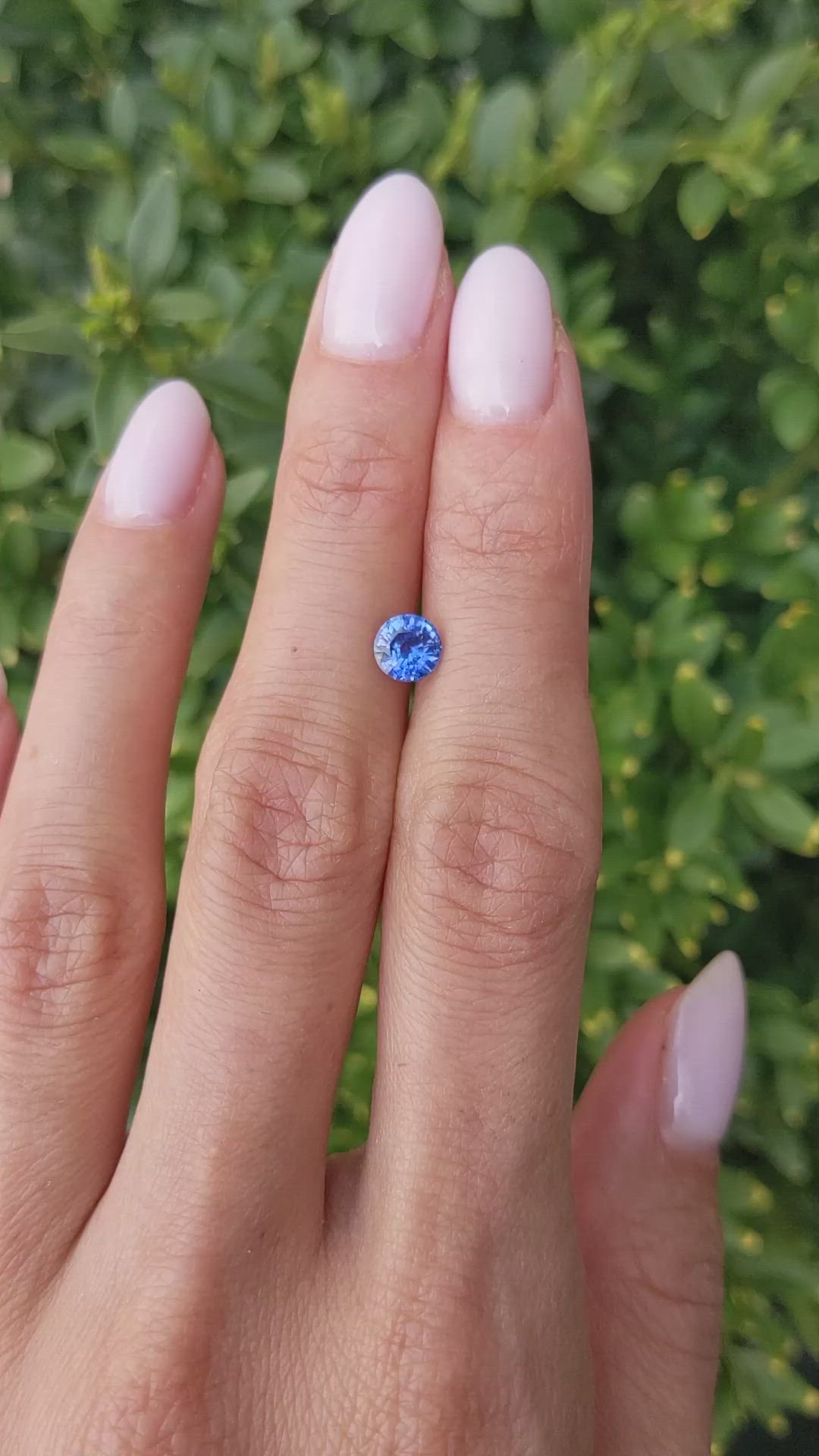 0.94 Ct. Blue Sapphire from Ceylon (Sri Lanka) Size Video