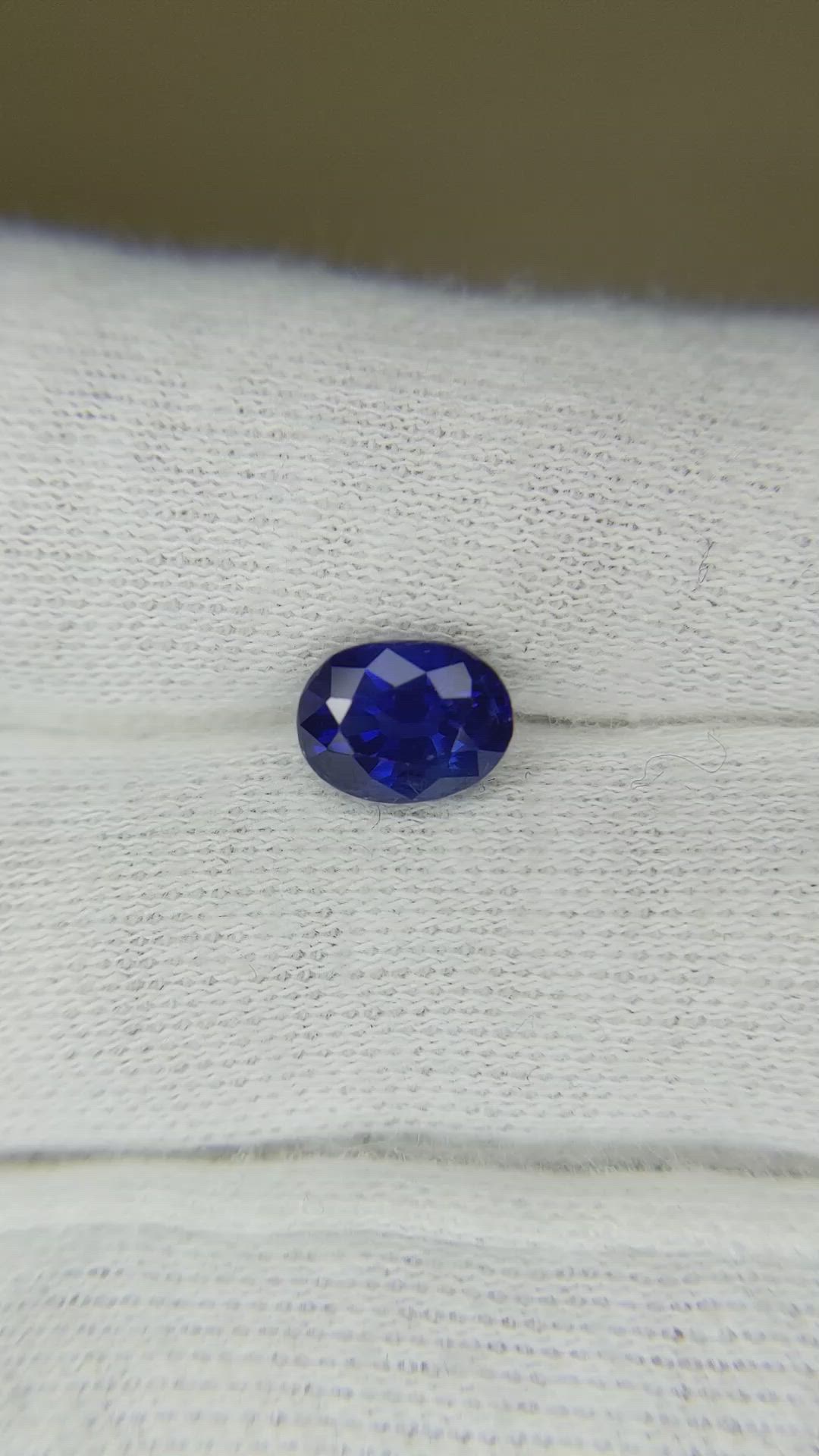 1.63 Ct. Blue Sapphire from Cambodia Size Video