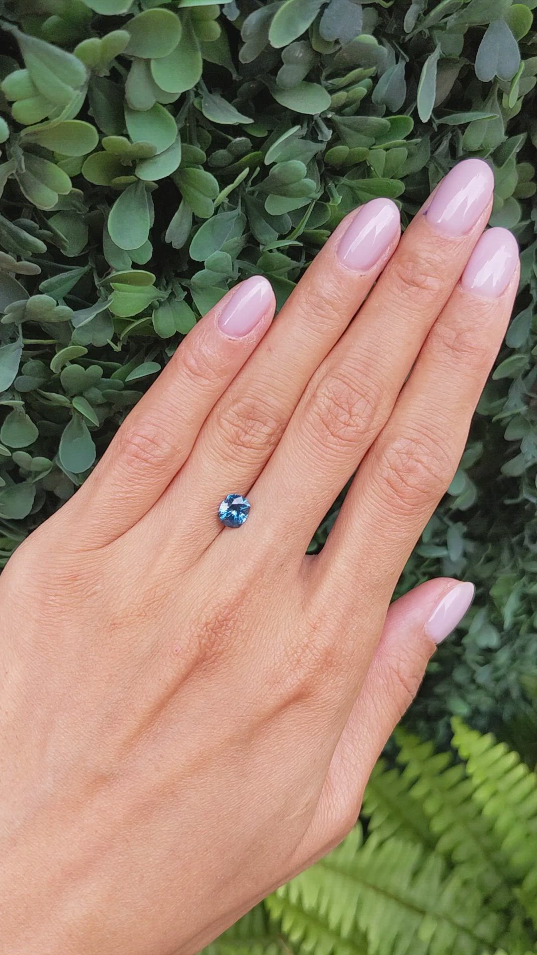 1.18 Ct. Greenish Blue Sapphire from Montana Size Video