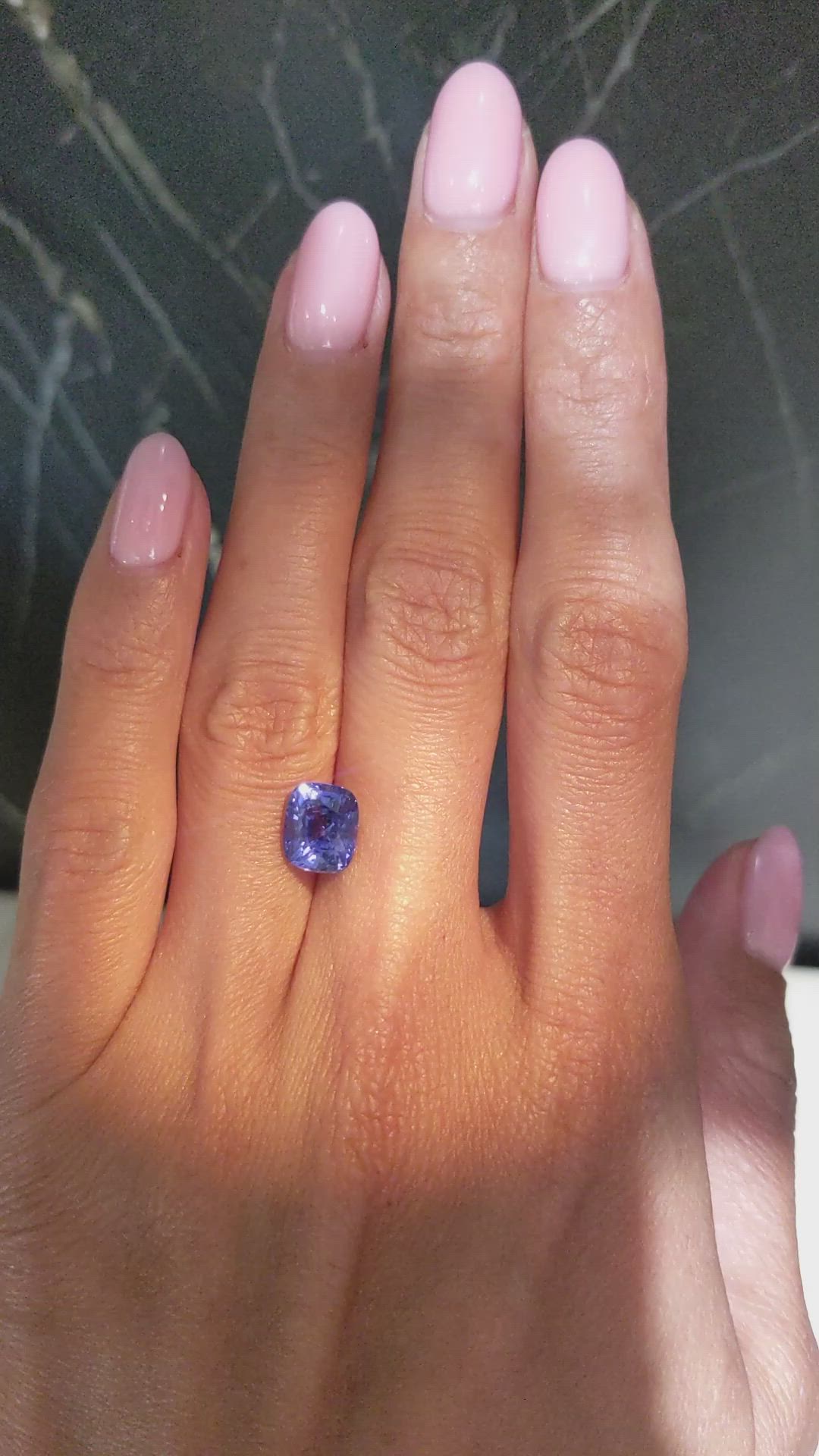 3.00 Ct. Color Change Sapphire from Ceylon (Sri Lanka) Size Video