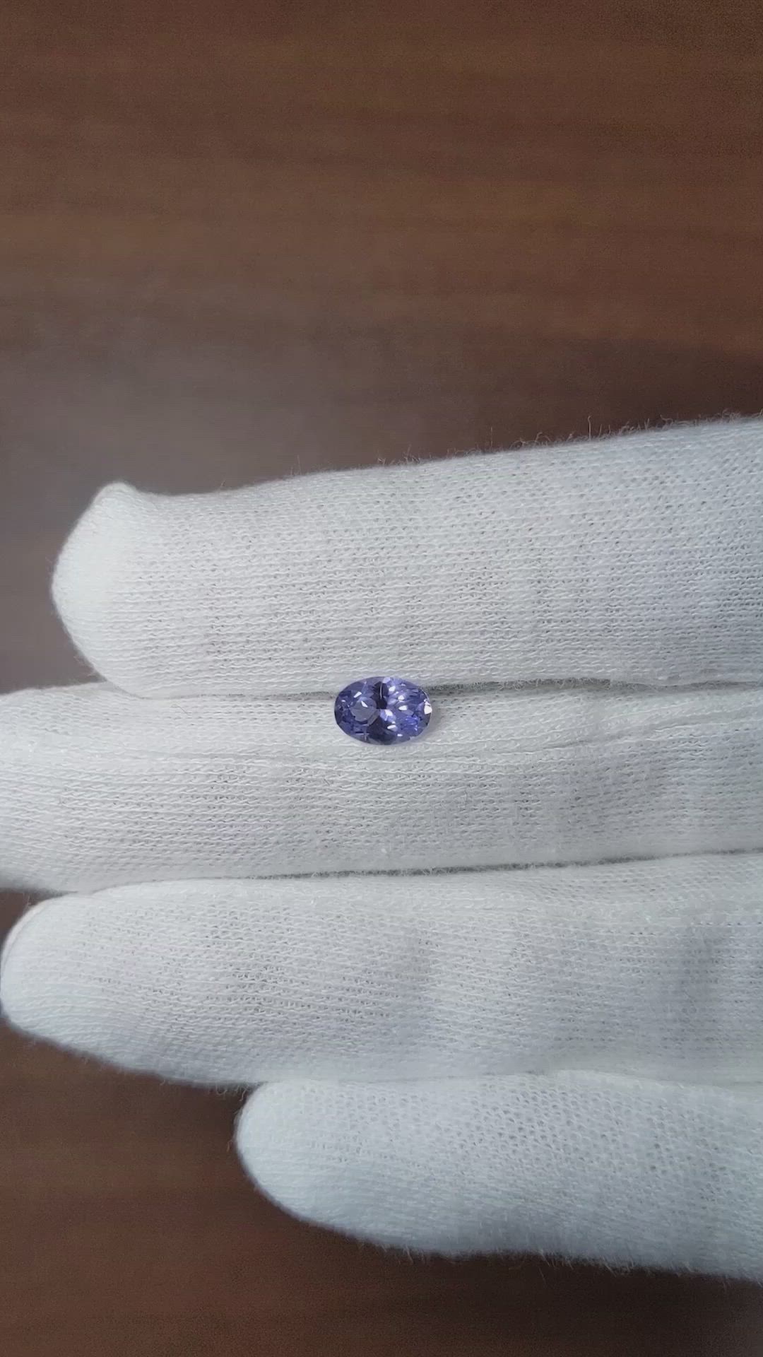 0.86 Ct. Blue Sapphire from Ceylon (Sri Lanka) Size Video