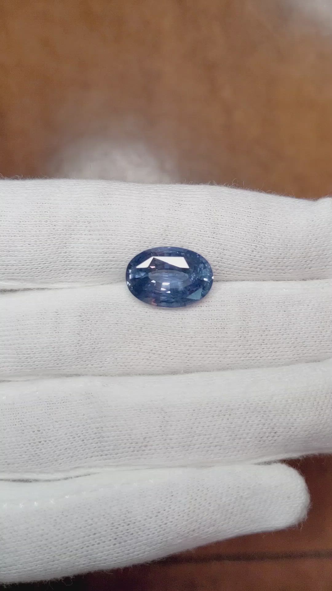 7.50 Ct. Blue Sapphire from Ceylon (Sri Lanka) Size Video