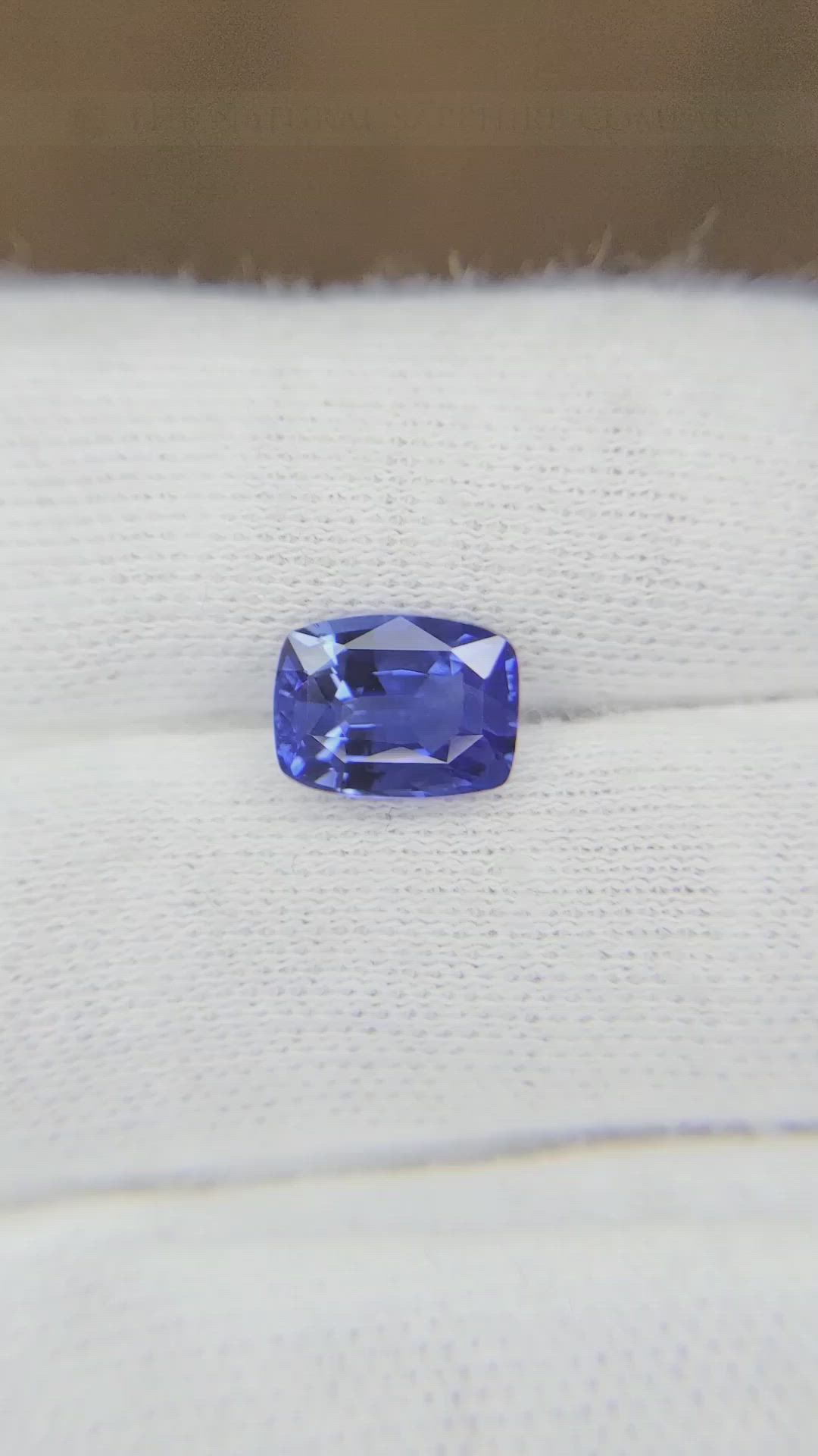 2.50 Ct. Blue Sapphire from Ceylon (Sri Lanka) Size Video