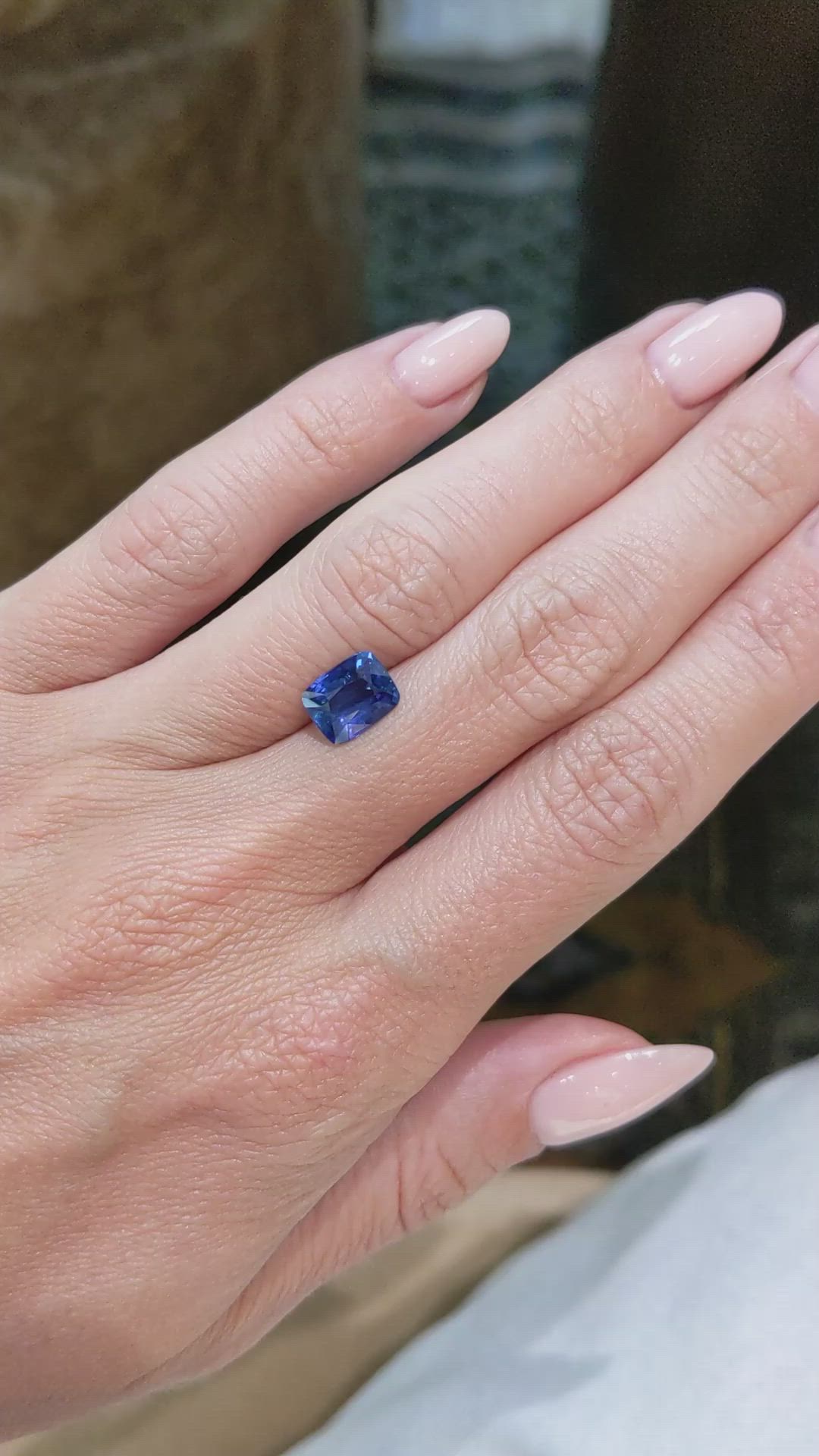2.37 Ct. Blue Sapphire from Madagascar Size Video