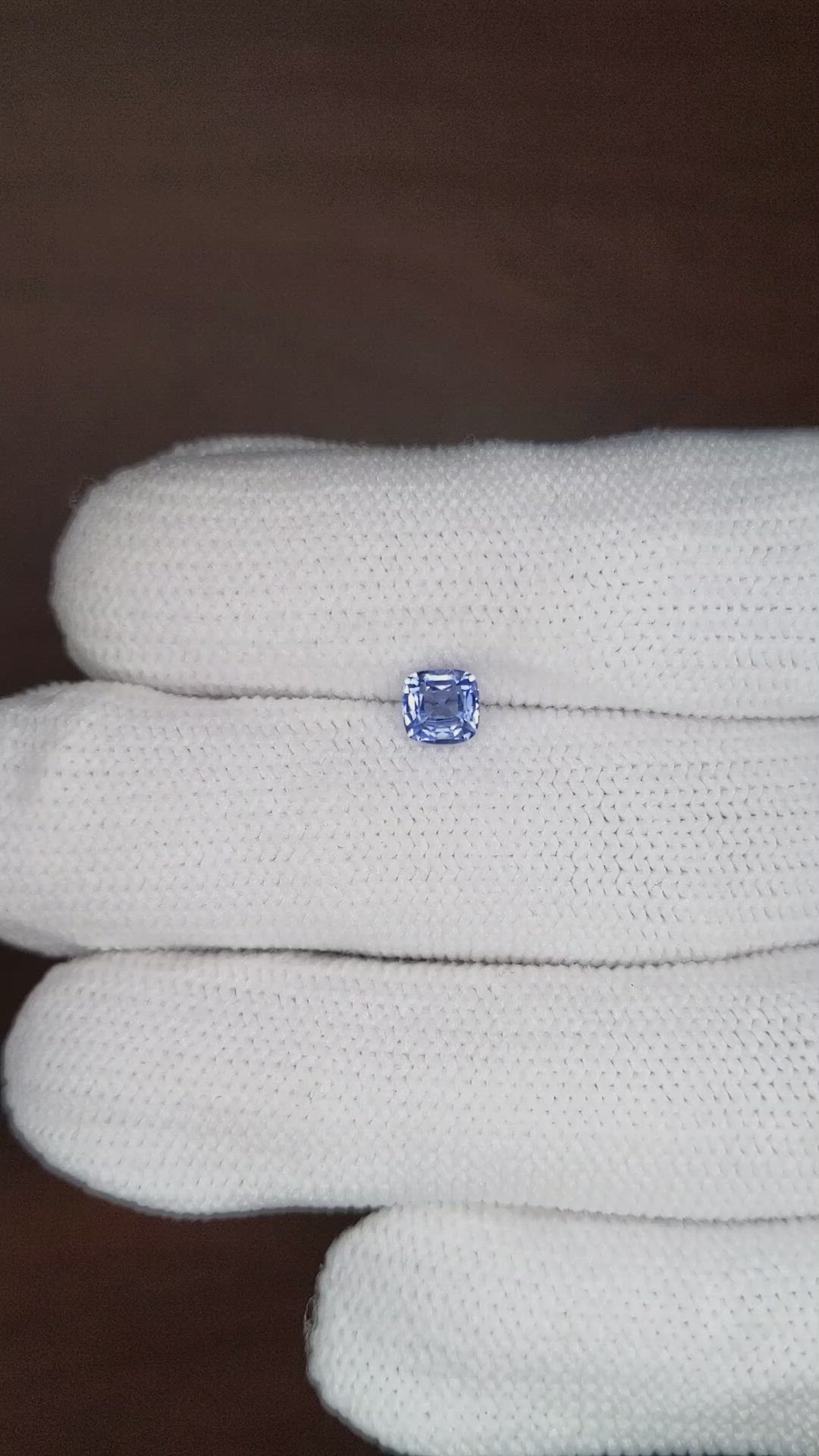 0.63 Ct. Blue Sapphire from Ceylon (Sri Lanka) Size Video