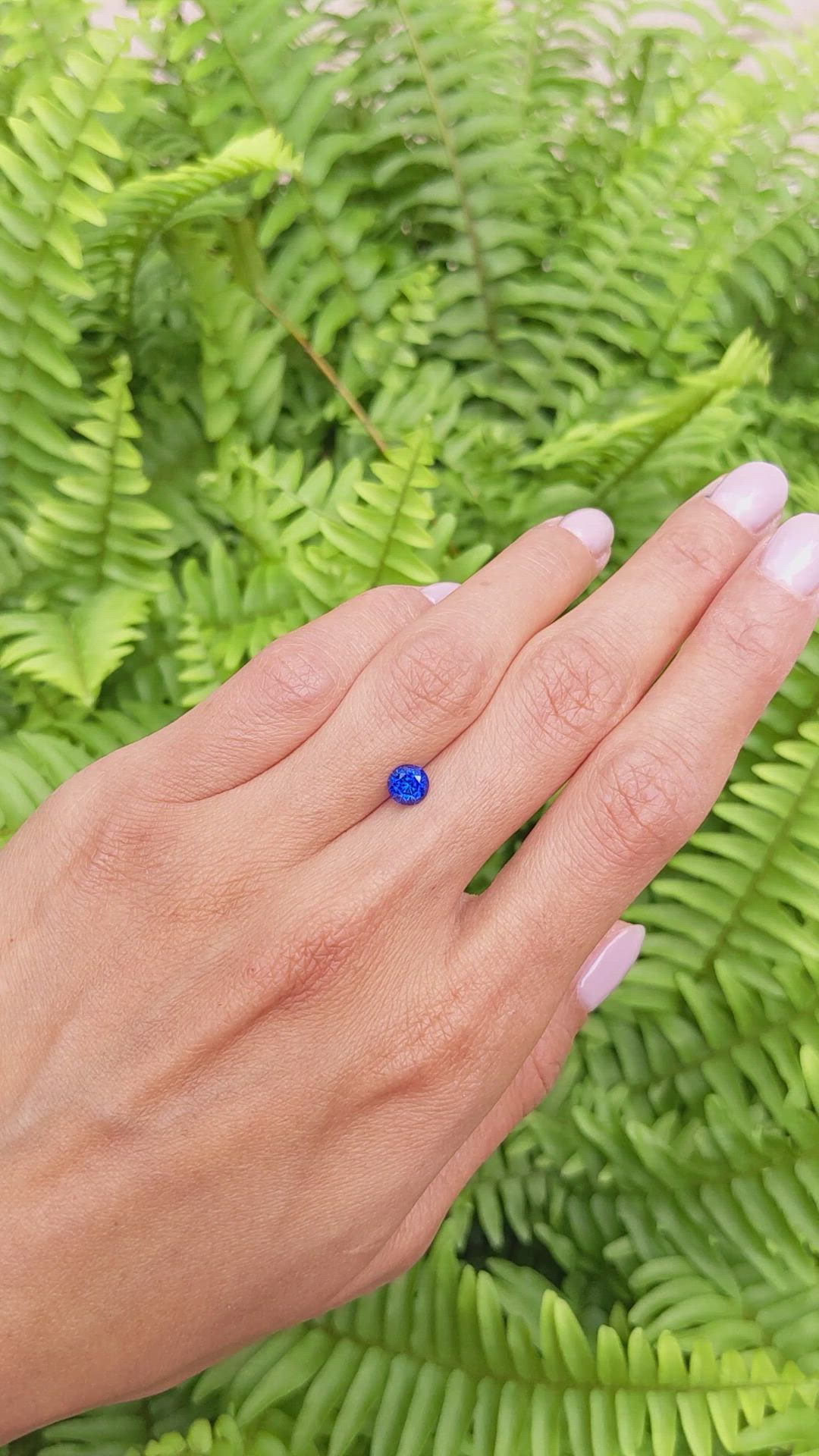 1.04 Ct. Blue Sapphire from Ceylon (Sri Lanka) Size Video
