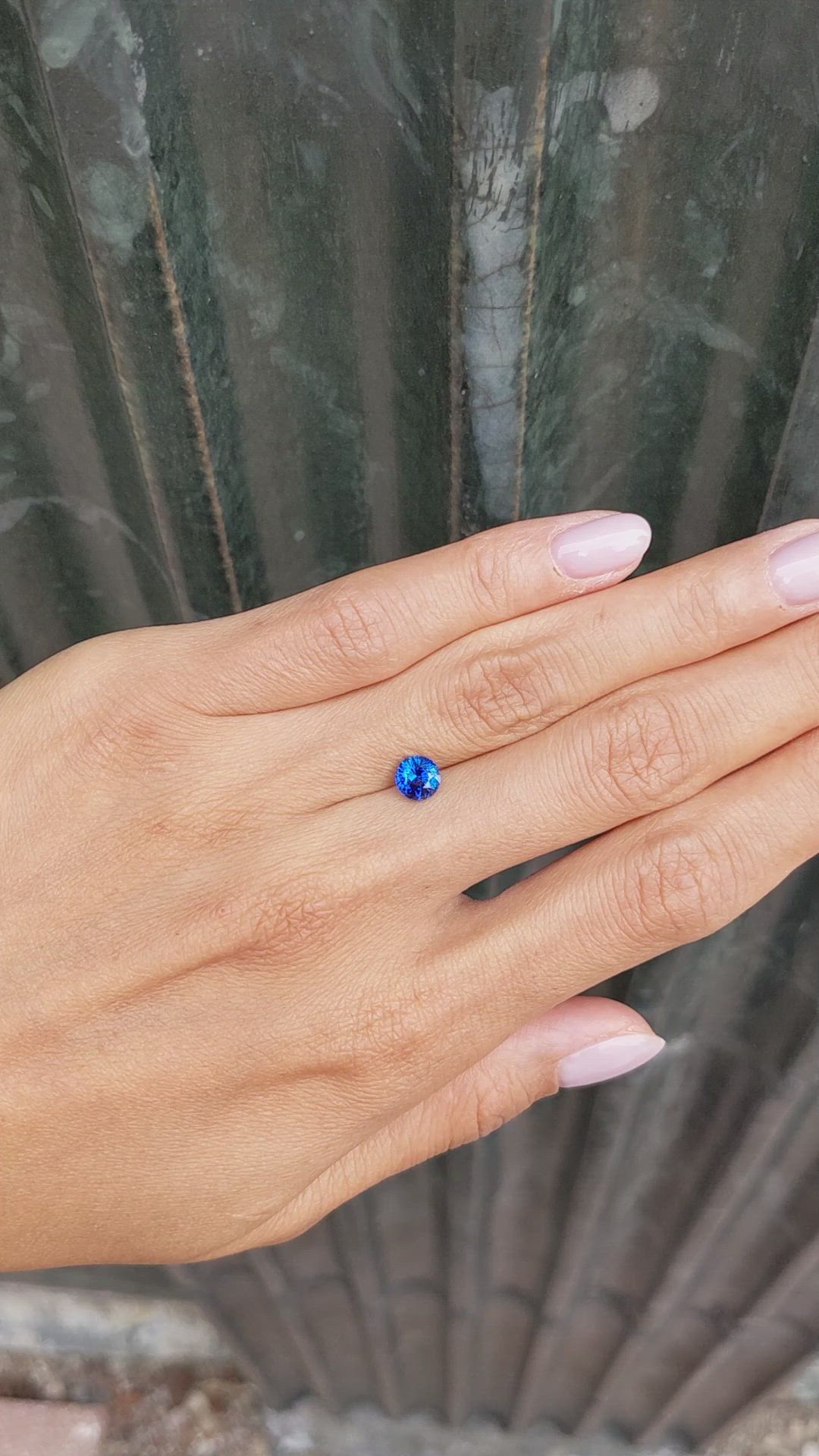 1.08 Ct. Blue Sapphire from Ceylon (Sri Lanka) Size Video
