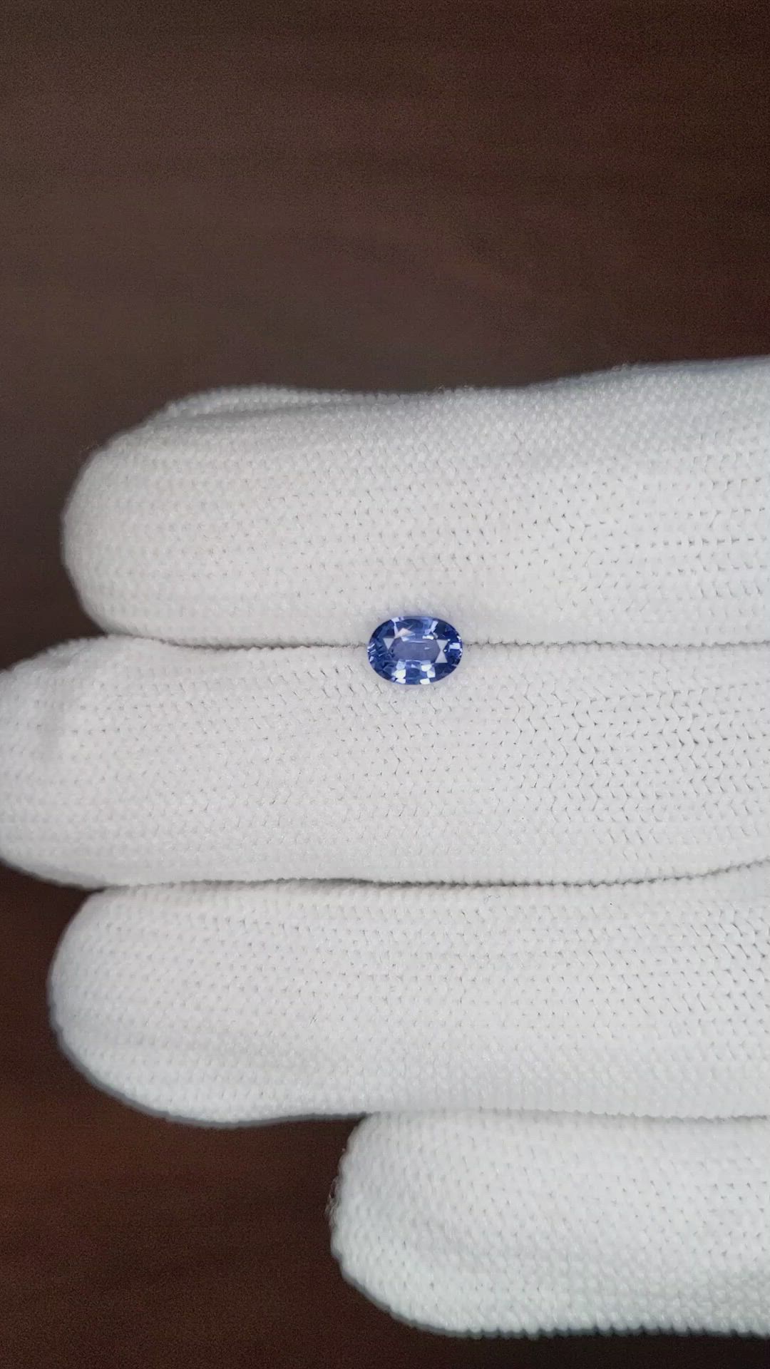 0.71 Ct. Blue Sapphire from Ceylon (Sri Lanka) Size Video