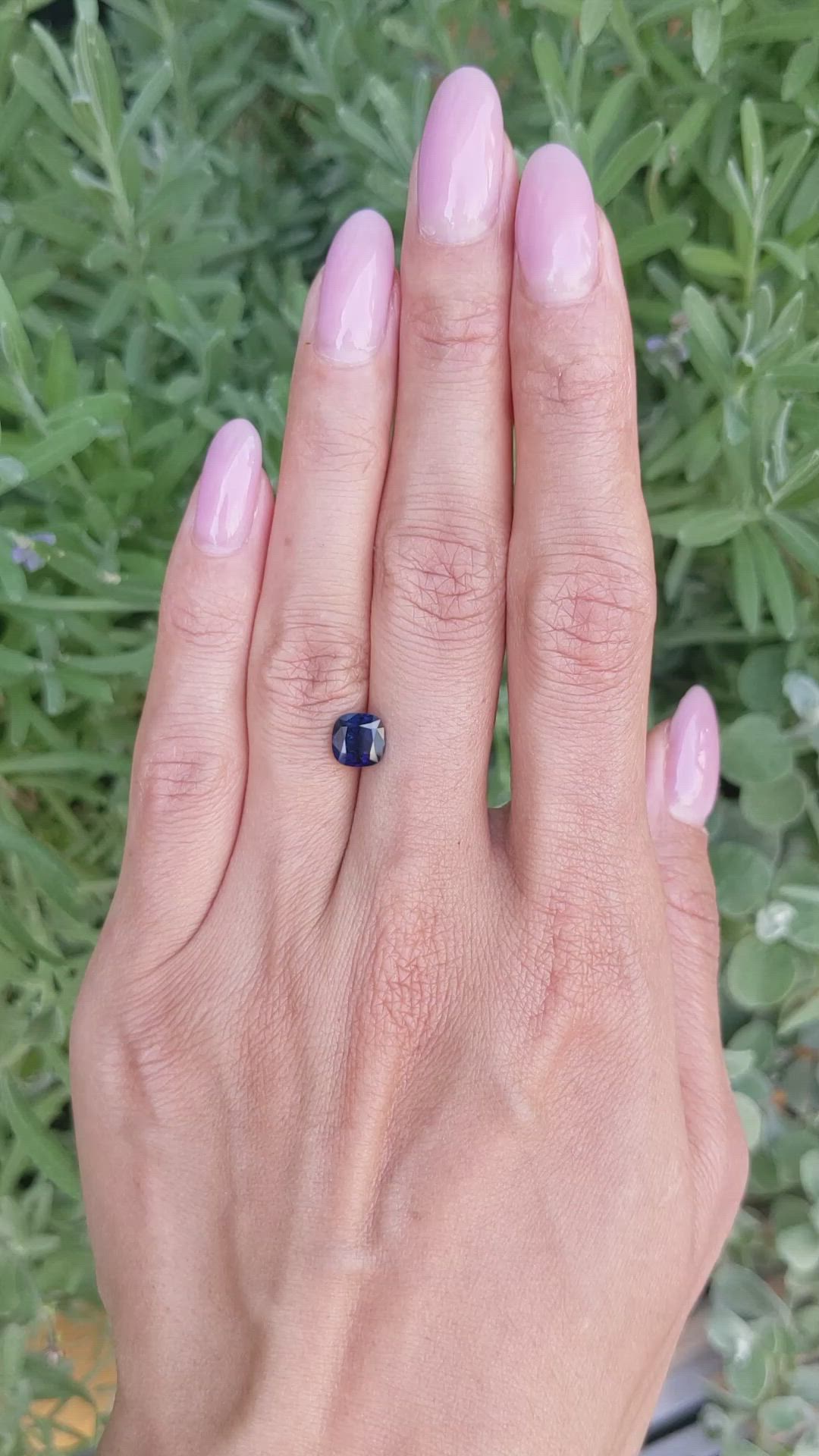 1.52 Ct. Blue Sapphire from Thailand Size Video