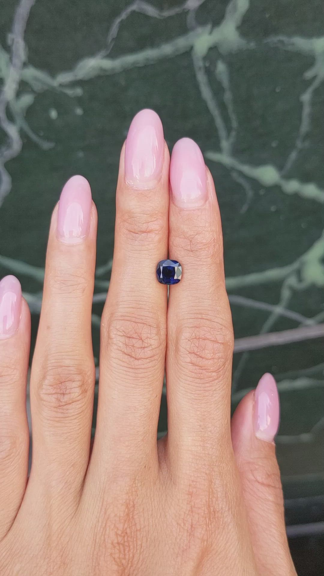 1.52 Ct. Blue Sapphire from Thailand Size Video