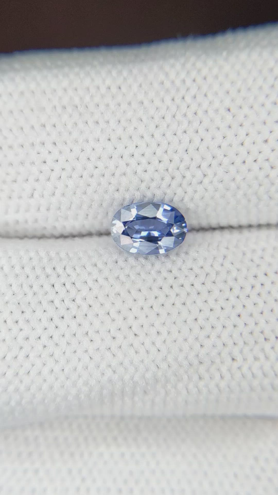 0.66 Ct. Blue Sapphire from Ceylon (Sri Lanka) Size Video