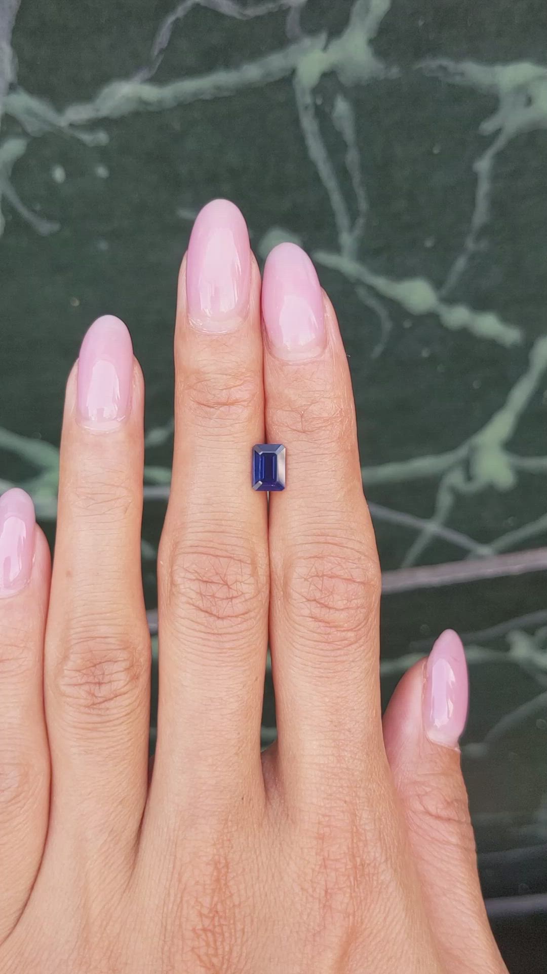 1.24 Ct. Blue Sapphire from Thailand Size Video