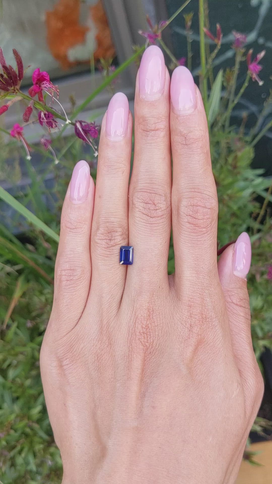 1.24 Ct. Blue Sapphire from Thailand Size Video