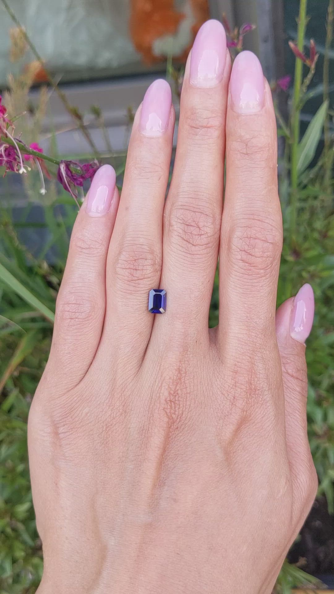 1.07 Ct. Blue Sapphire from Thailand Size Video