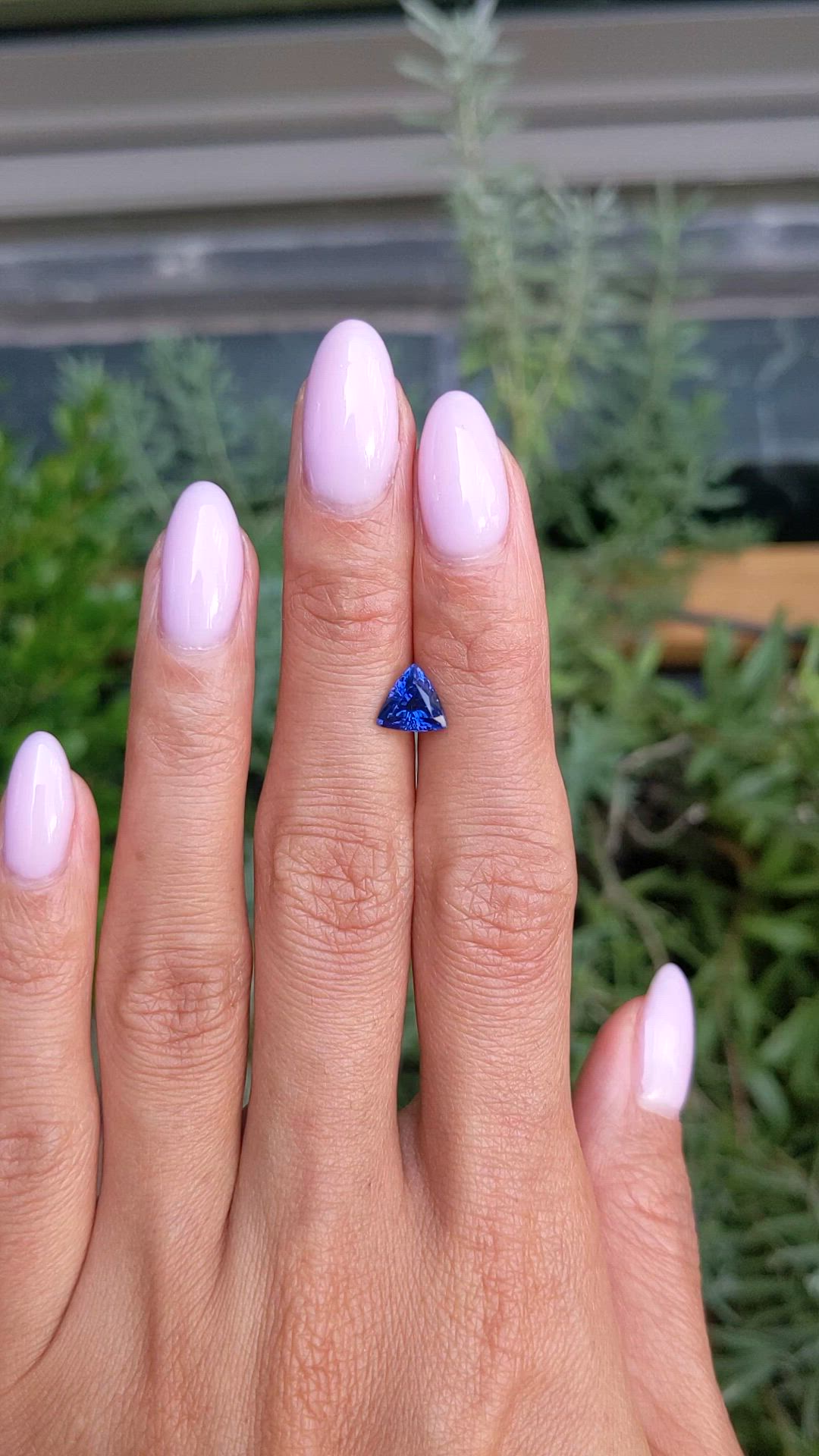 1.31 Ct. Blue Sapphire from Thailand Size Video