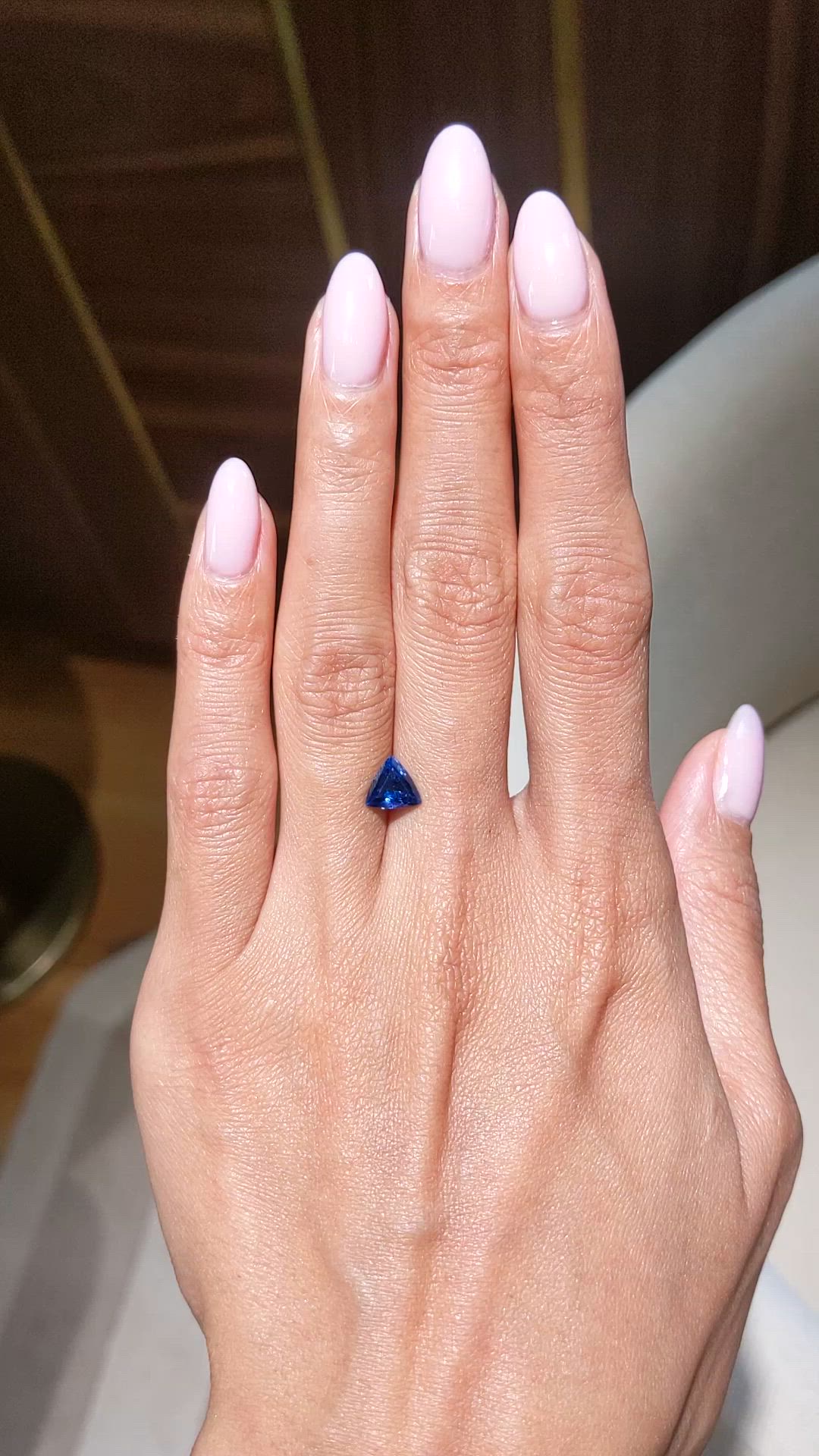 1.31 Ct. Blue Sapphire from Thailand Size Video