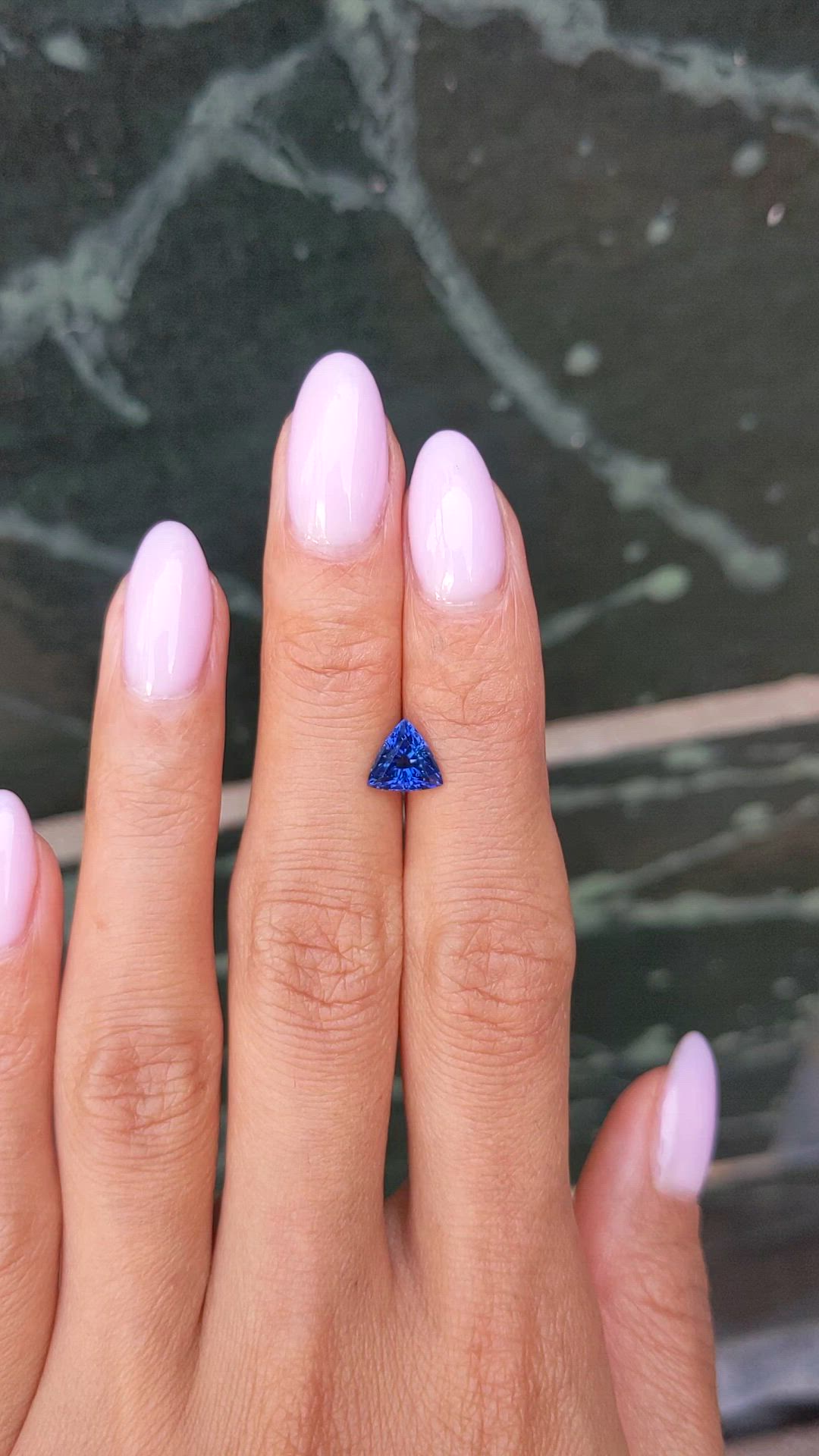 1.31 Ct. Blue Sapphire from Thailand Size Video
