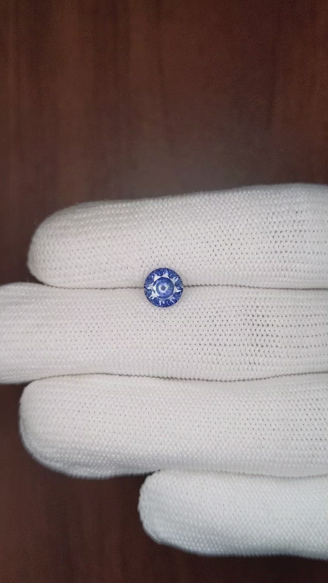 1.36 Ct. Blue Sapphire from Ceylon (Sri Lanka) Size Video