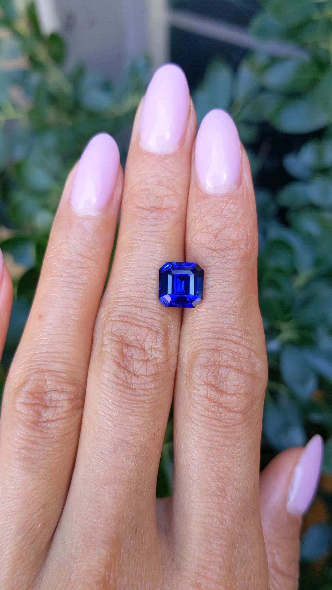 4.08 Ct. Blue Sapphire from Ceylon (Sri Lanka) Size Video