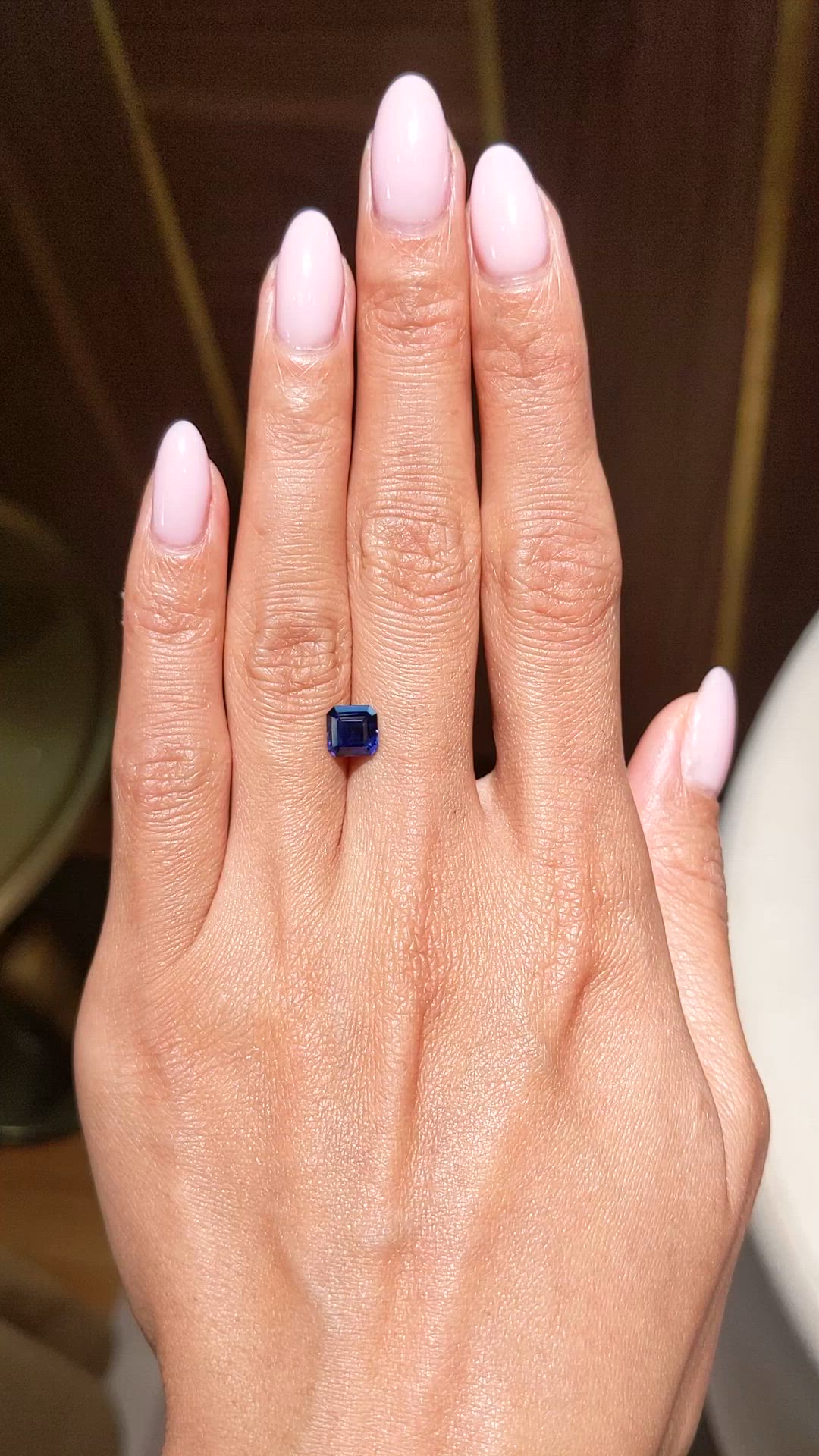 1.57 Ct. Blue Sapphire from Ceylon (Sri Lanka) Size Video
