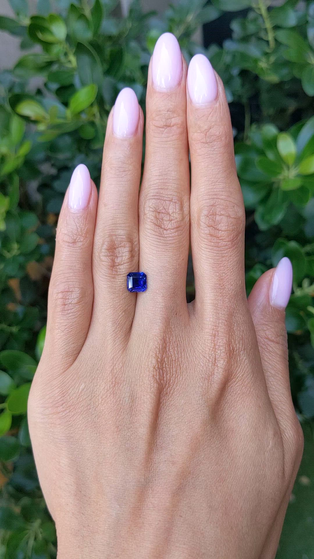 1.57 Ct. Blue Sapphire from Ceylon (Sri Lanka) Size Video