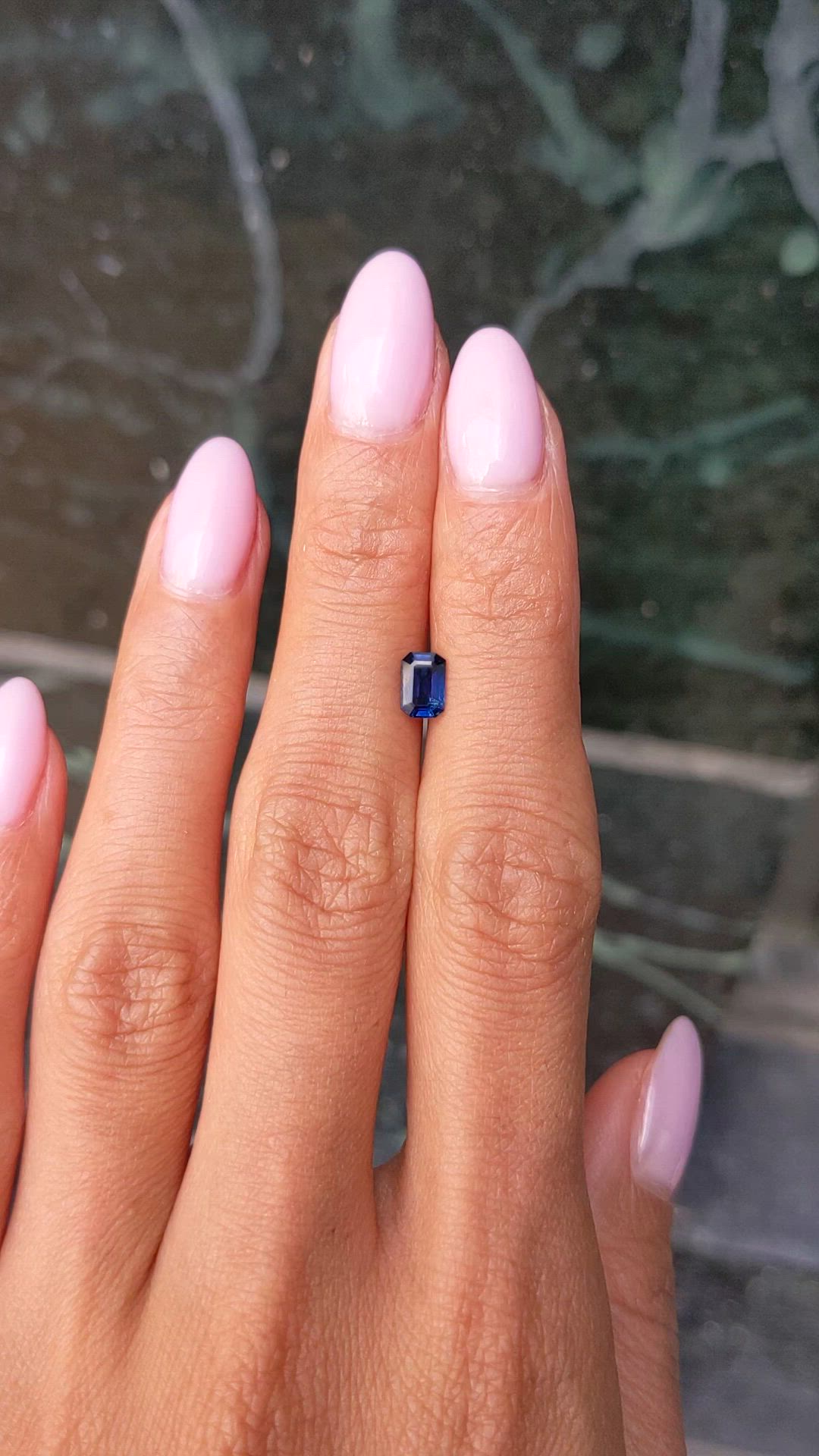 0.69 Ct. Blue Sapphire from Thailand Size Video