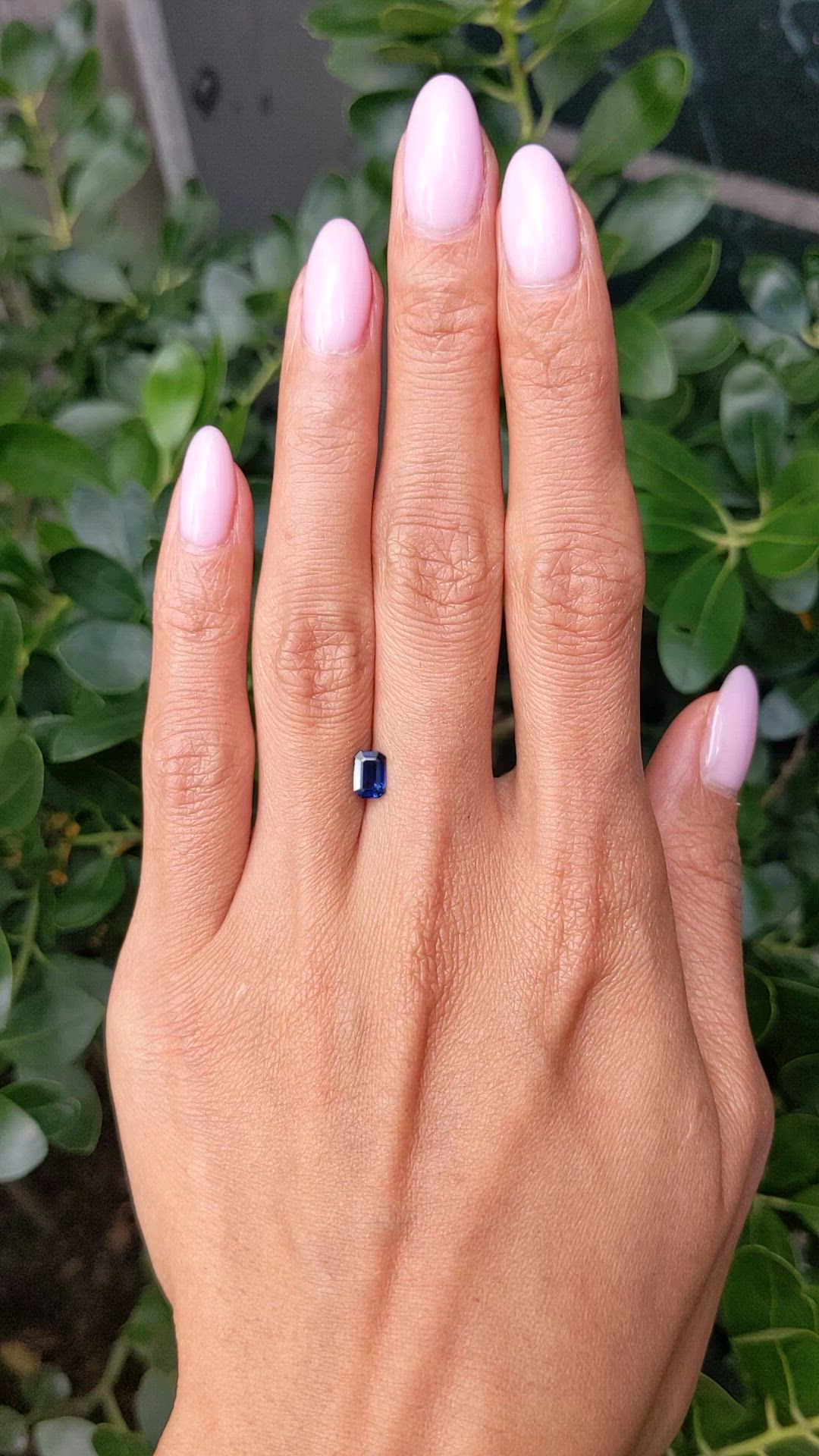 0.69 Ct. Blue Sapphire from Thailand Size Video