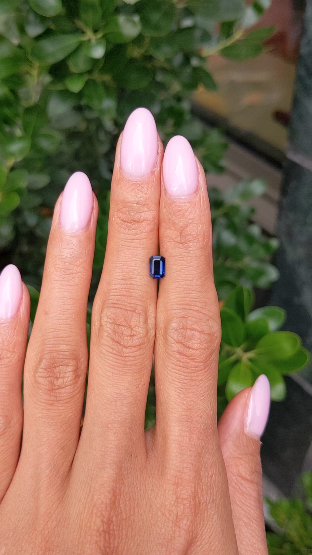0.69 Ct. Blue Sapphire from Thailand Size Video