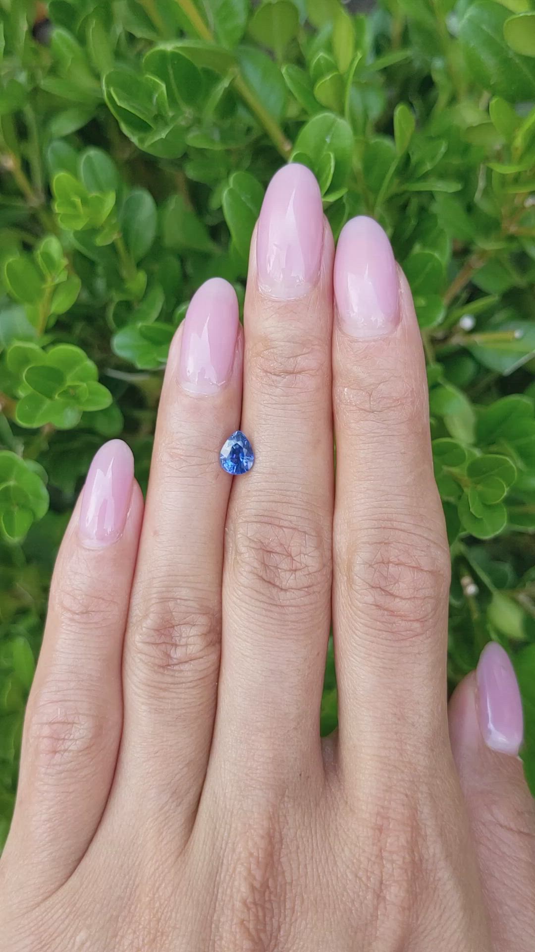0.85 Ct. Blue Sapphire from Thailand Size Video